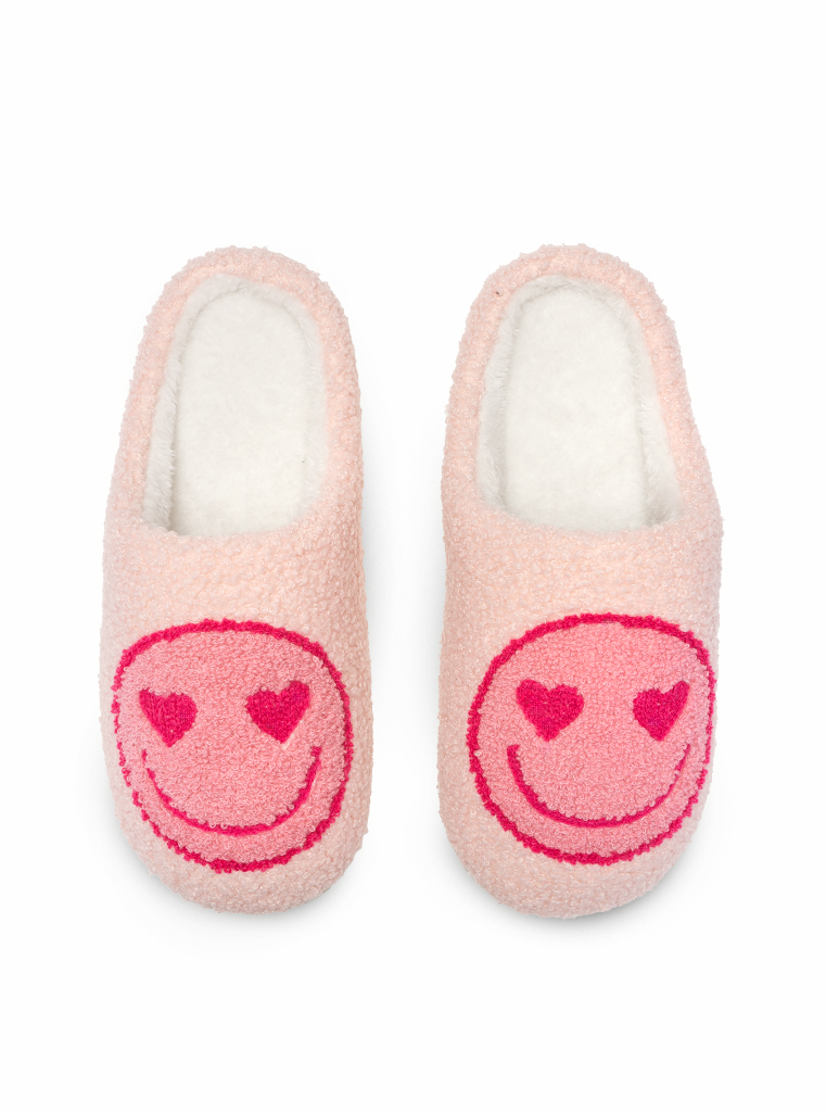 Picture of Pink Happy Slippers Medium/ Large