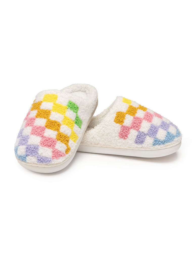 Picture of Rainbow Checker Kids Slippers Pack 2lil 2big