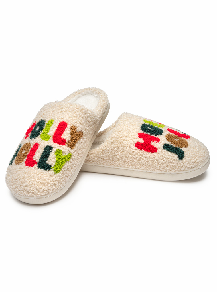 Picture of Holly Jolly Slippers Medium/ Large