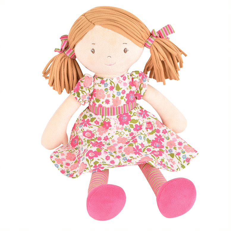 Picture of Fran- Lt. brown hair in Pink & Green Dress