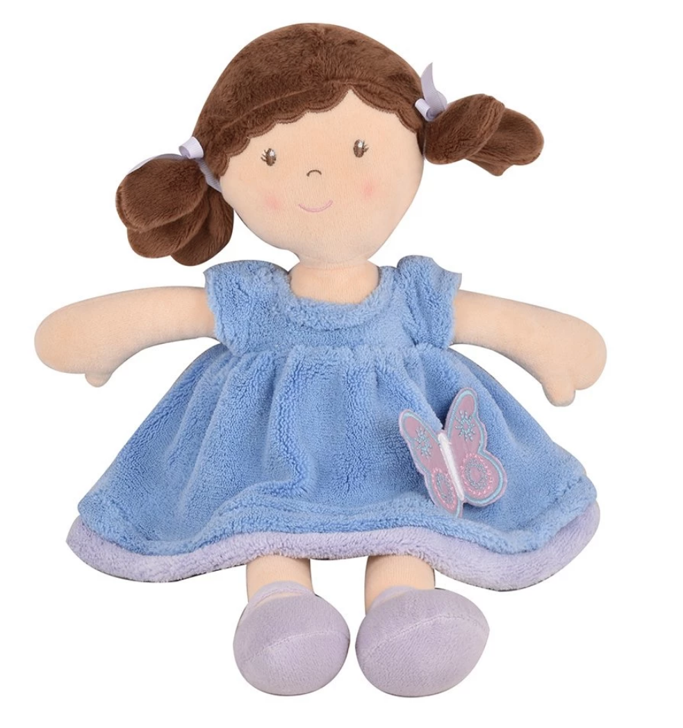 Picture of Pari - Brown Hair with Blue & Purple Dress