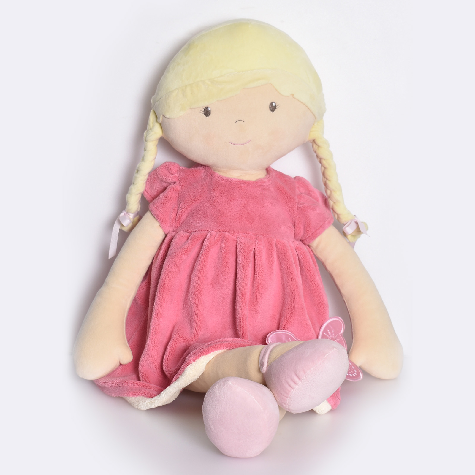 Picture of Ria DISPLAY blonde hair w/Pink & White Dress