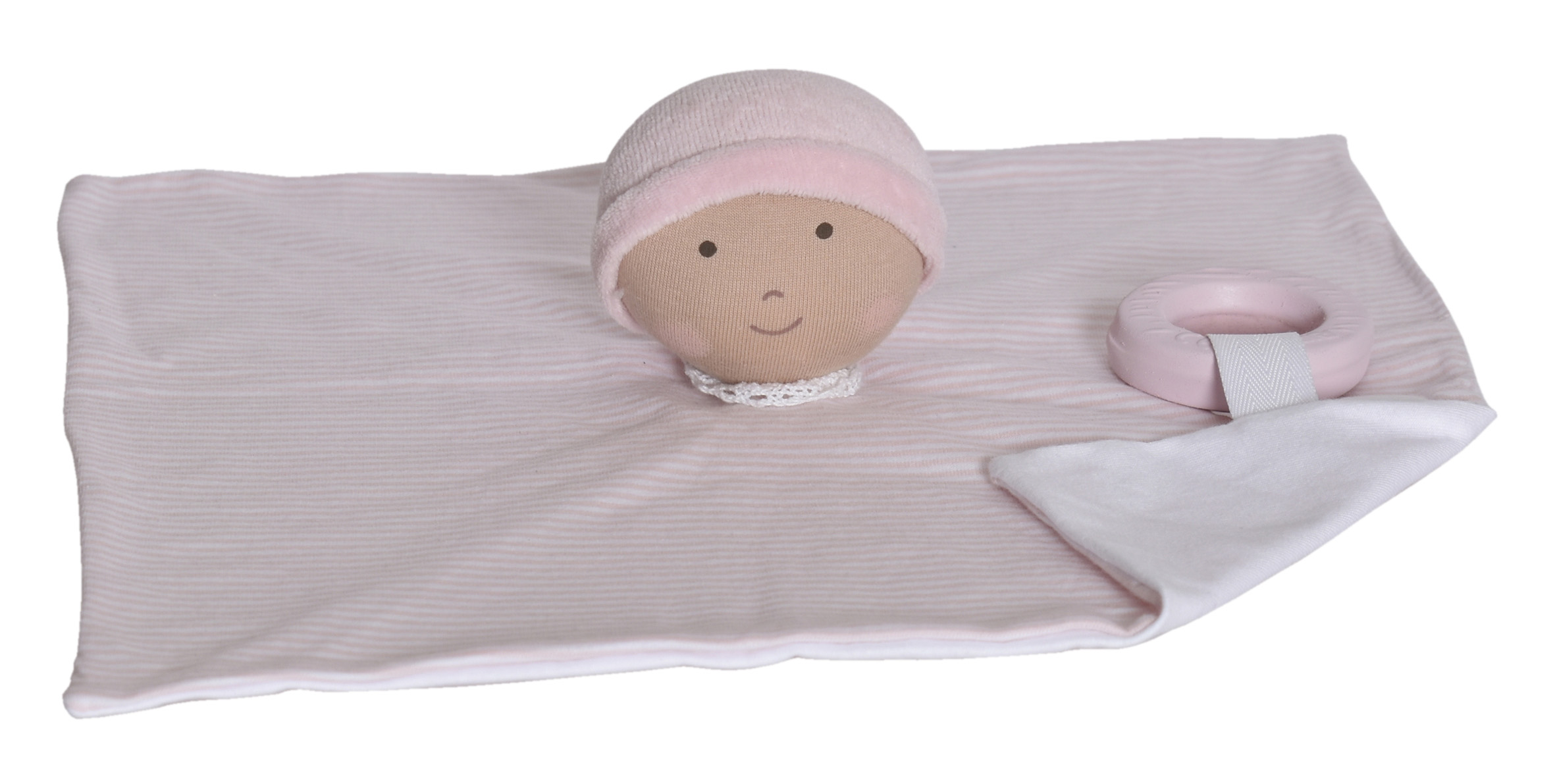 Picture of Cherub Baby Comforter w/Rubber Teether (Pink)