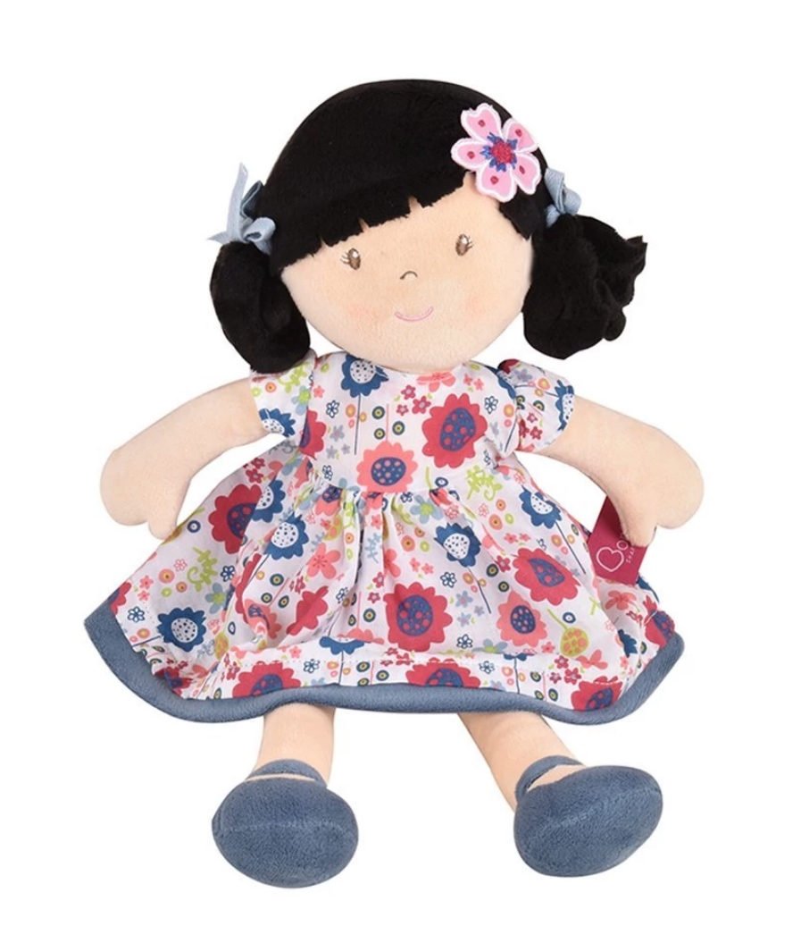 Picture of Lilac - Black Hair with Blue Floral Dress