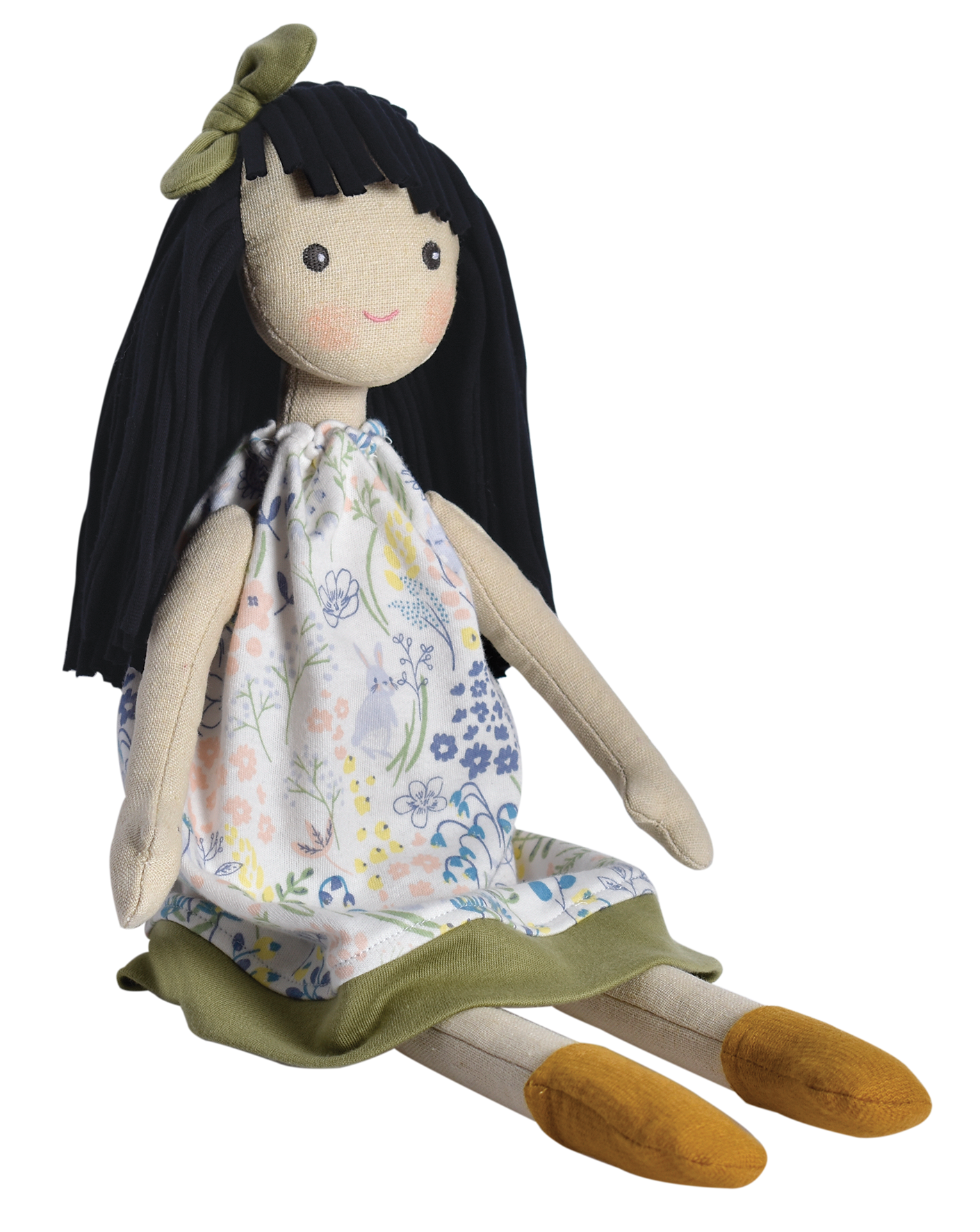 Picture of Jedda Doll in Green & Blue Printed Dress