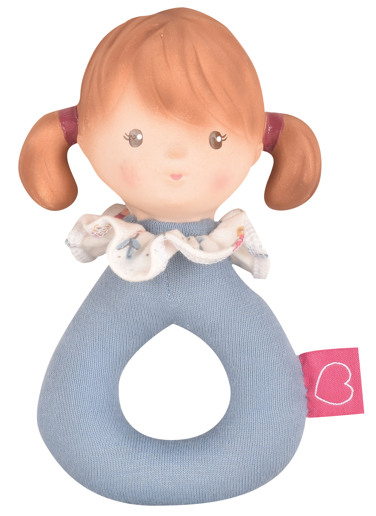 Picture of Teeny Organic Rattle w/Natural Rubber Teether Head