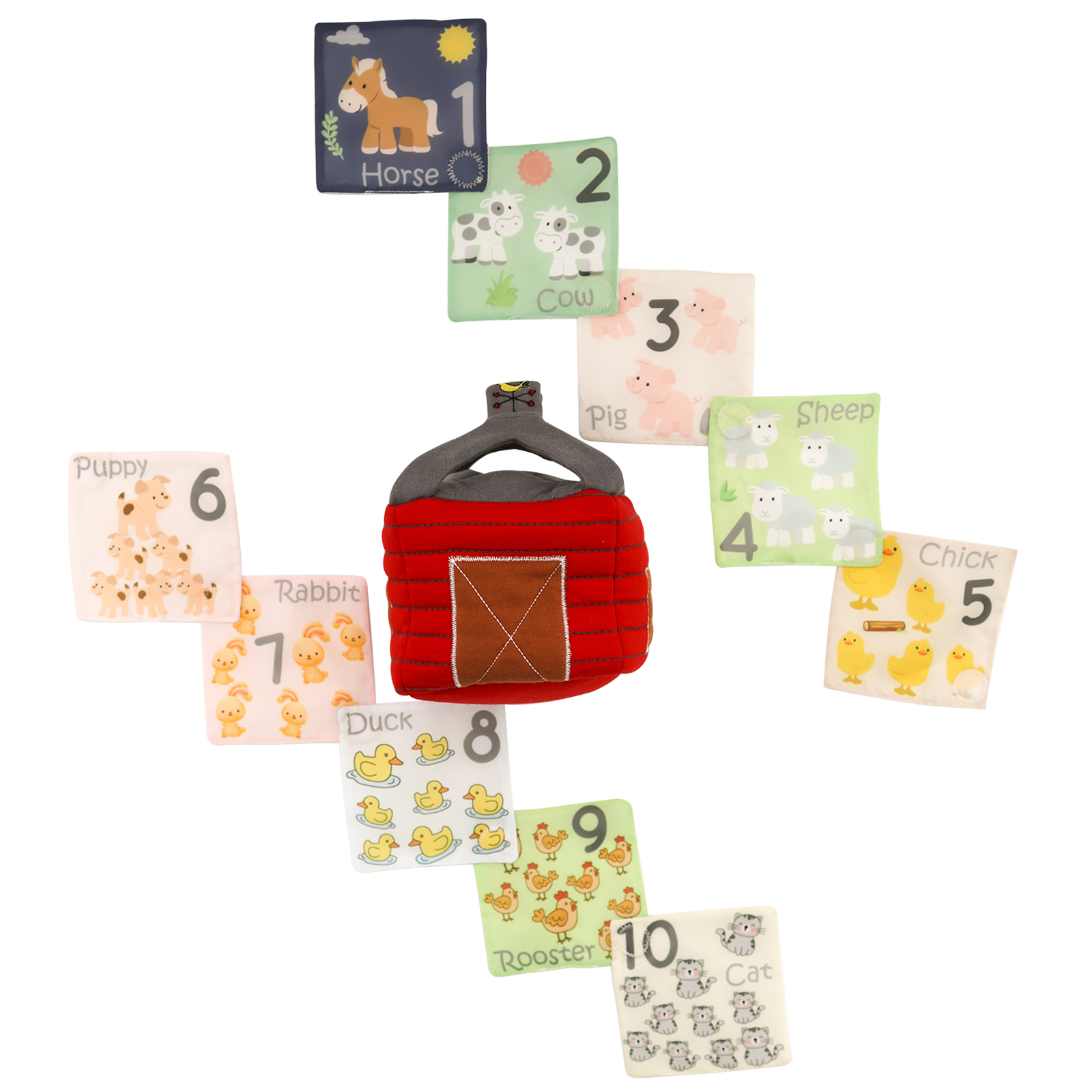 Picture of Farmhouse Wonder Cube with Animal Scrunchies