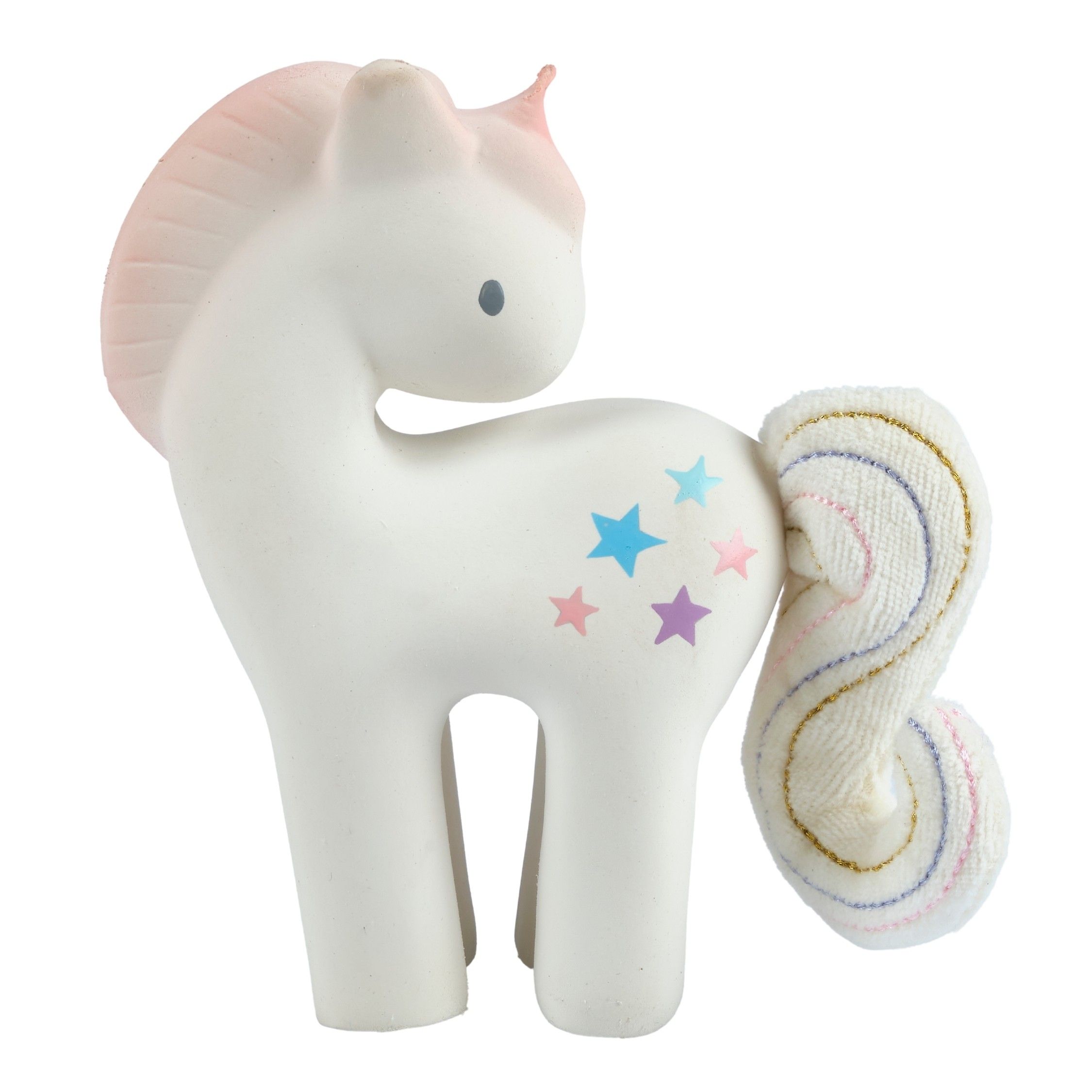 Picture of Cotton Candy Unicorn Nat. Rubber Rattle Crinkle