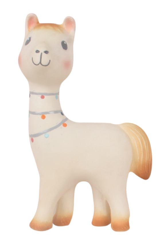 Picture of Lilith the Llama - All Rubber Rattle Toy