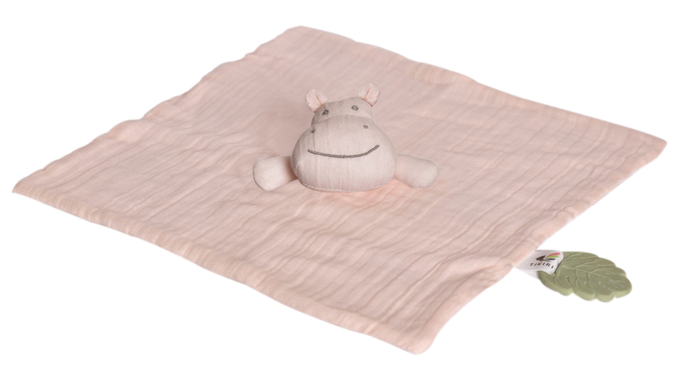 Picture of Hippo Comforter with Natural Rubber Teether