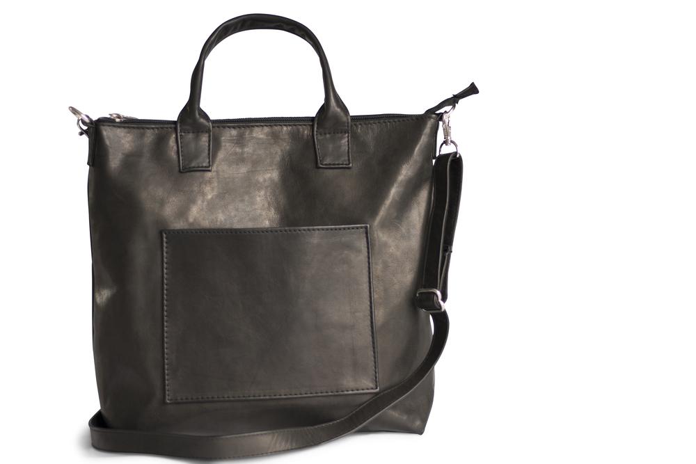 Picture of Everyday Leather Cross Body Bag - BLACK