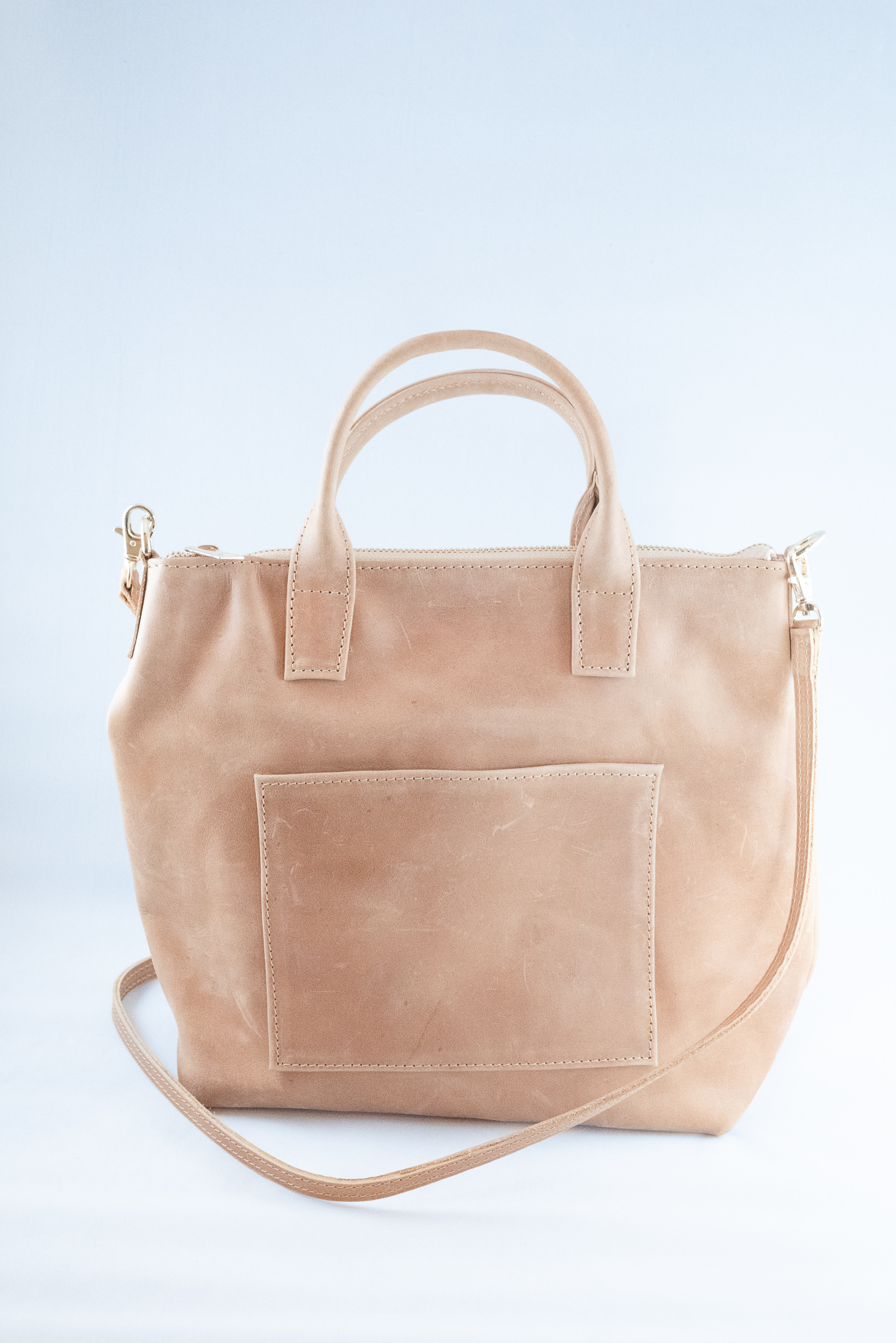 Picture of Everyday Leather Cross Body Bag - TAN