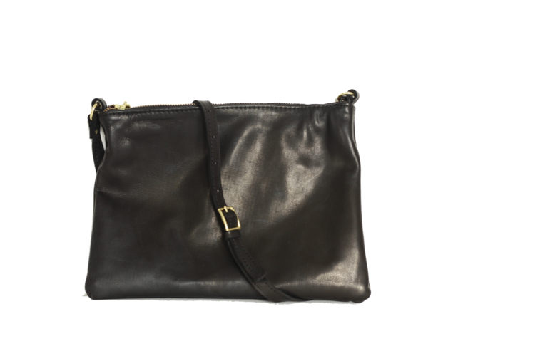 Picture of Ethic Leather Passport Bag - BLACK