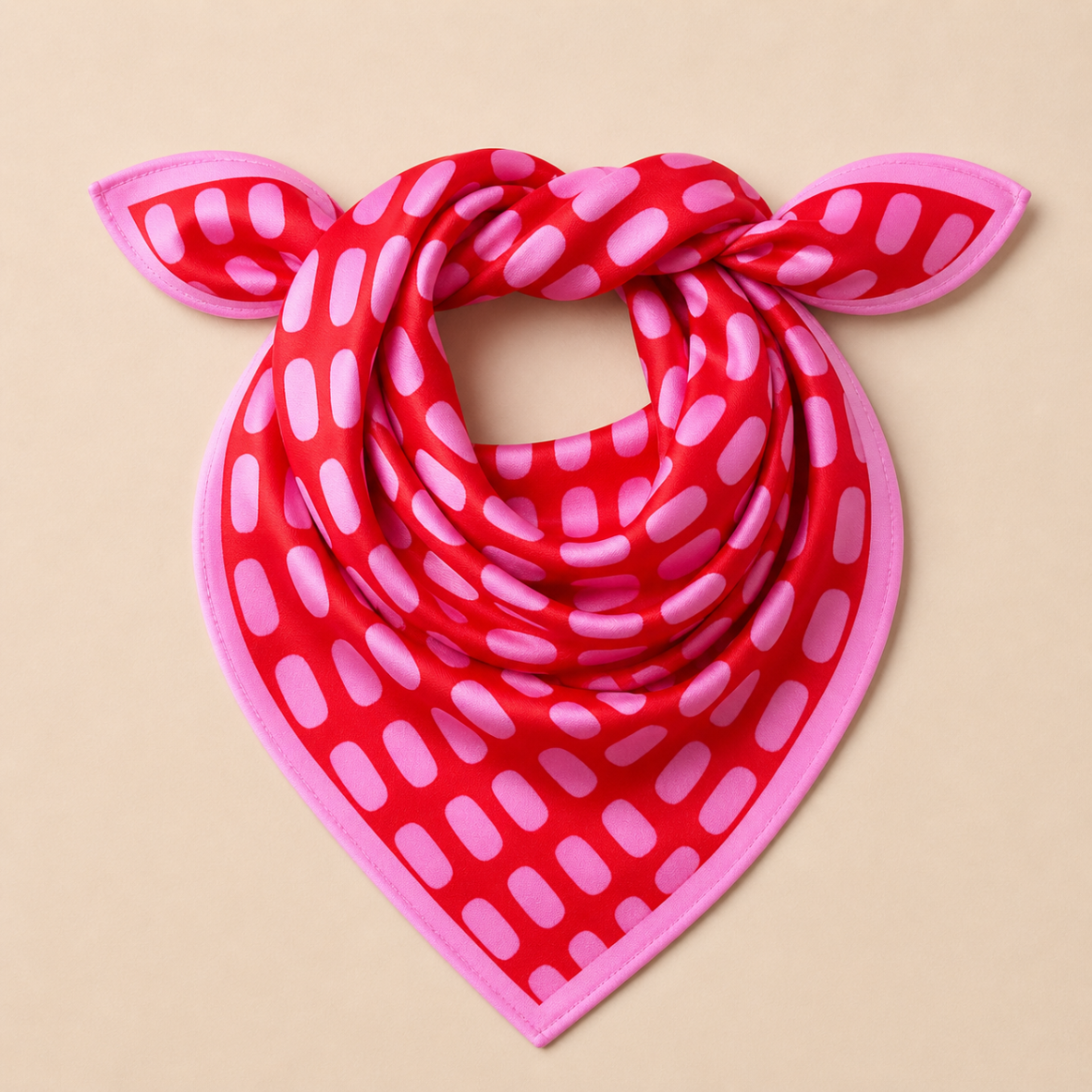 Picture of Silk Scarf: Pink and Red Confetti