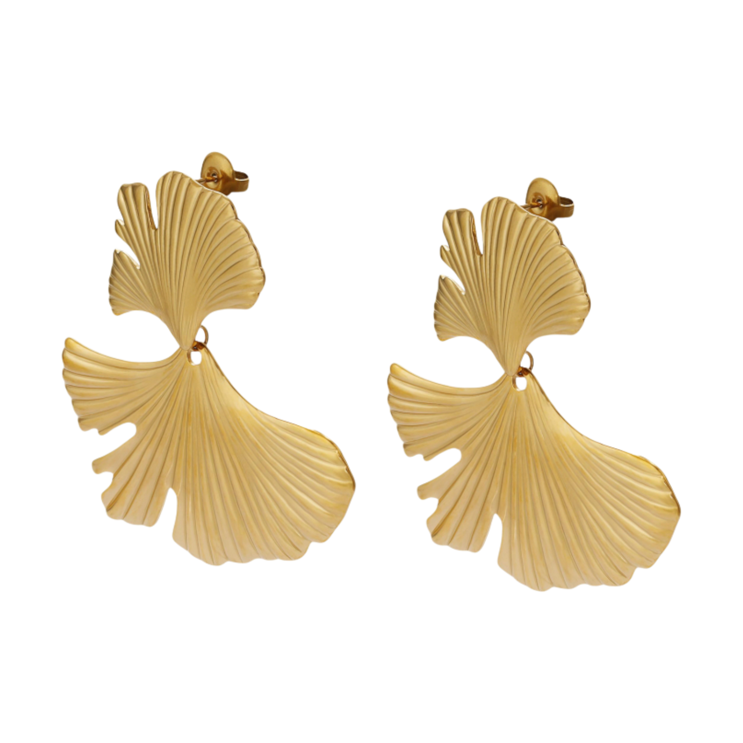 Picture of Earrings: Gold Leaf Earrings