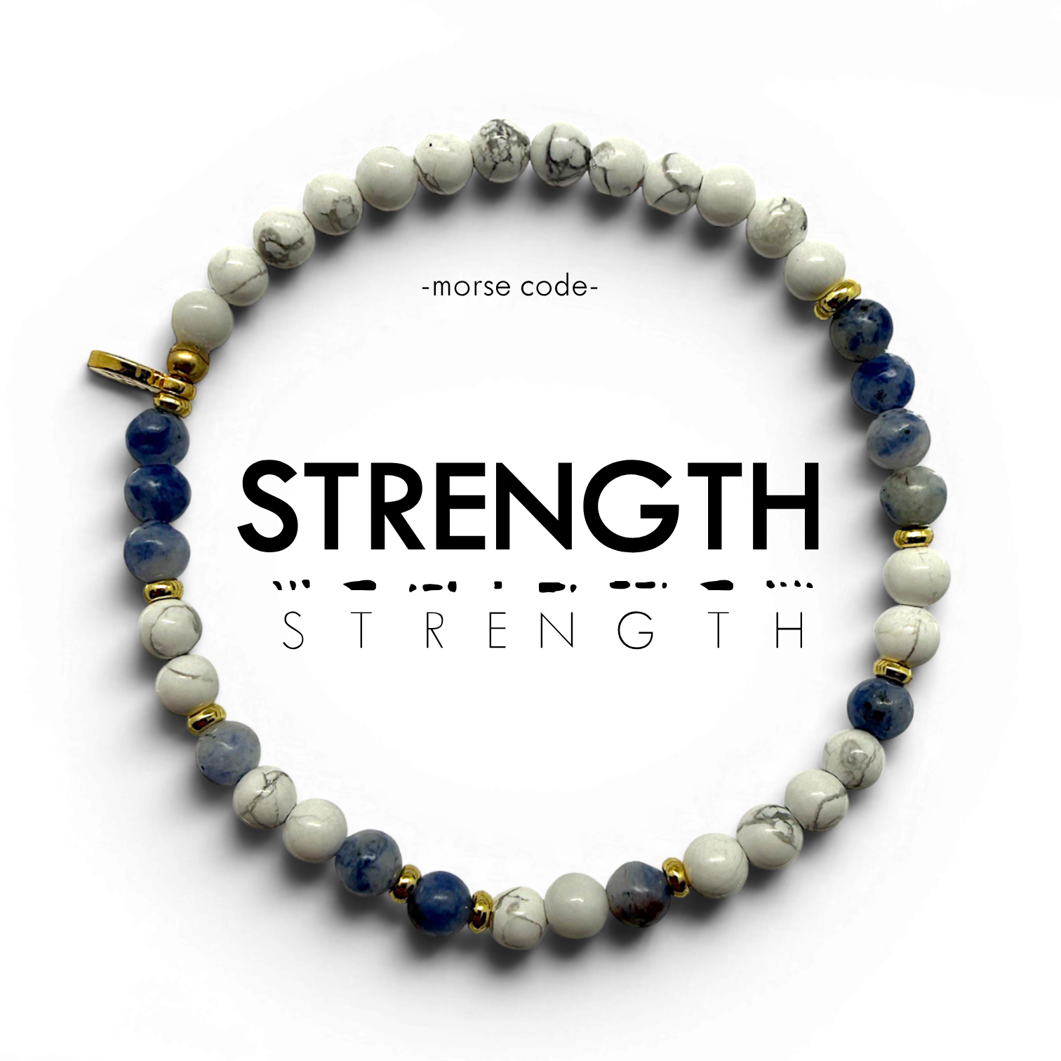 Picture of EG MC Bracelet: STRENGTH | Lapis & Howlite