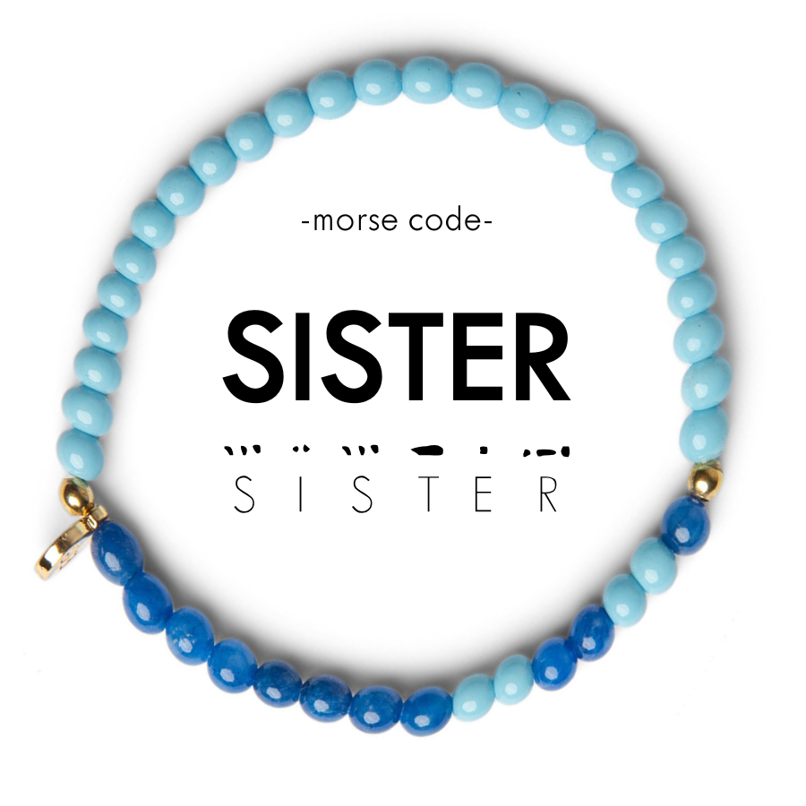 Picture of EG MC Bracelet: SISTER | Sky Blue & Royal Blue