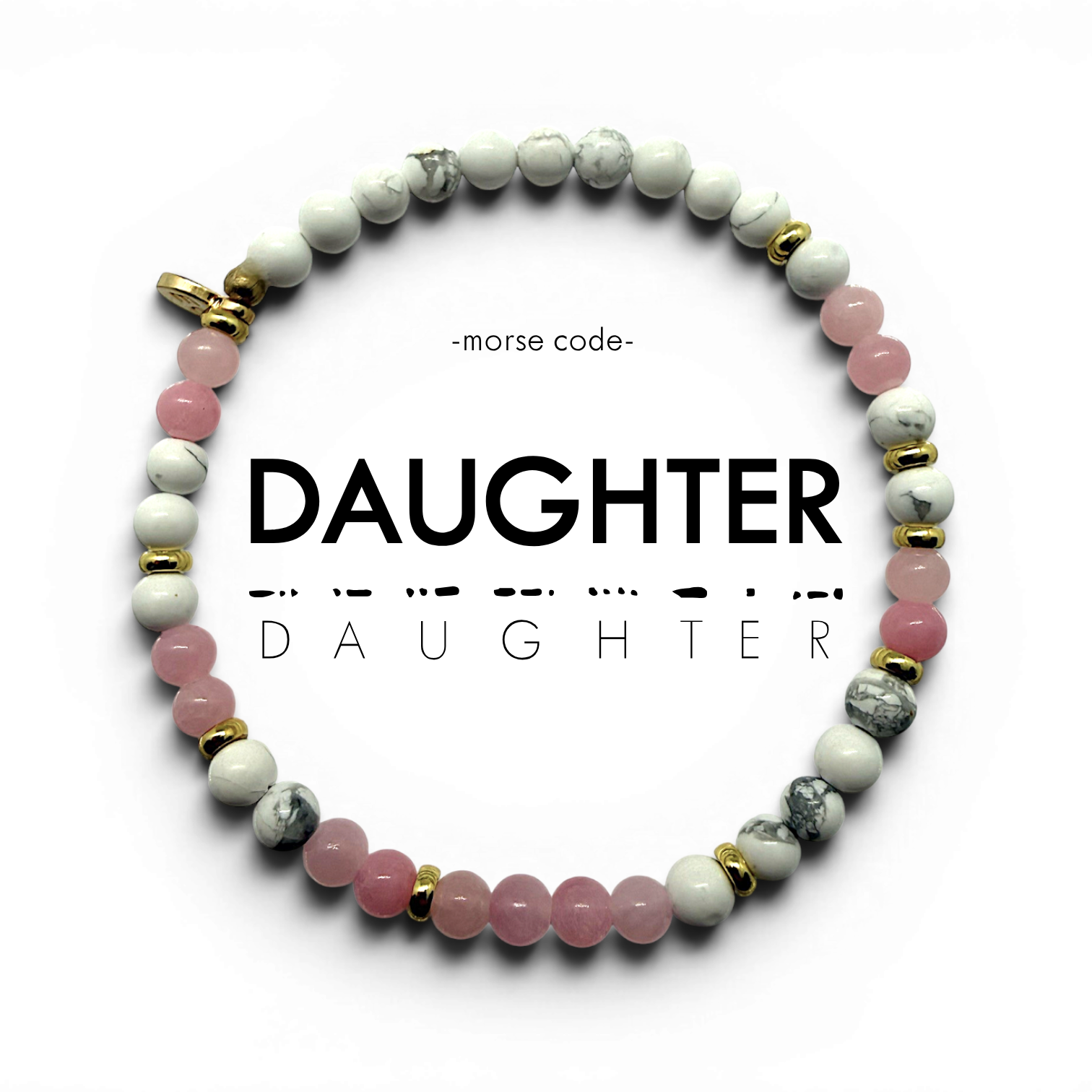 Picture of EG MC Bracelet: DAUGHTER |Marble & Rose Quartz