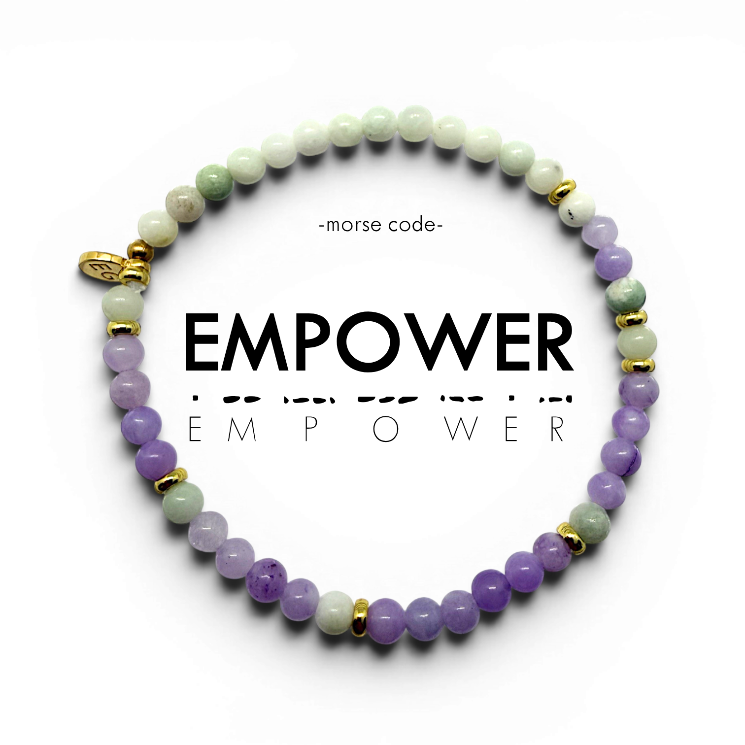 Picture of EG MC Bracelet | EMPOWER- Lav Qtz & Jade