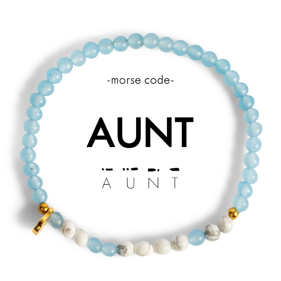 Picture of EG MC Bracelet: Aunt | Cloudy Blue & Marble