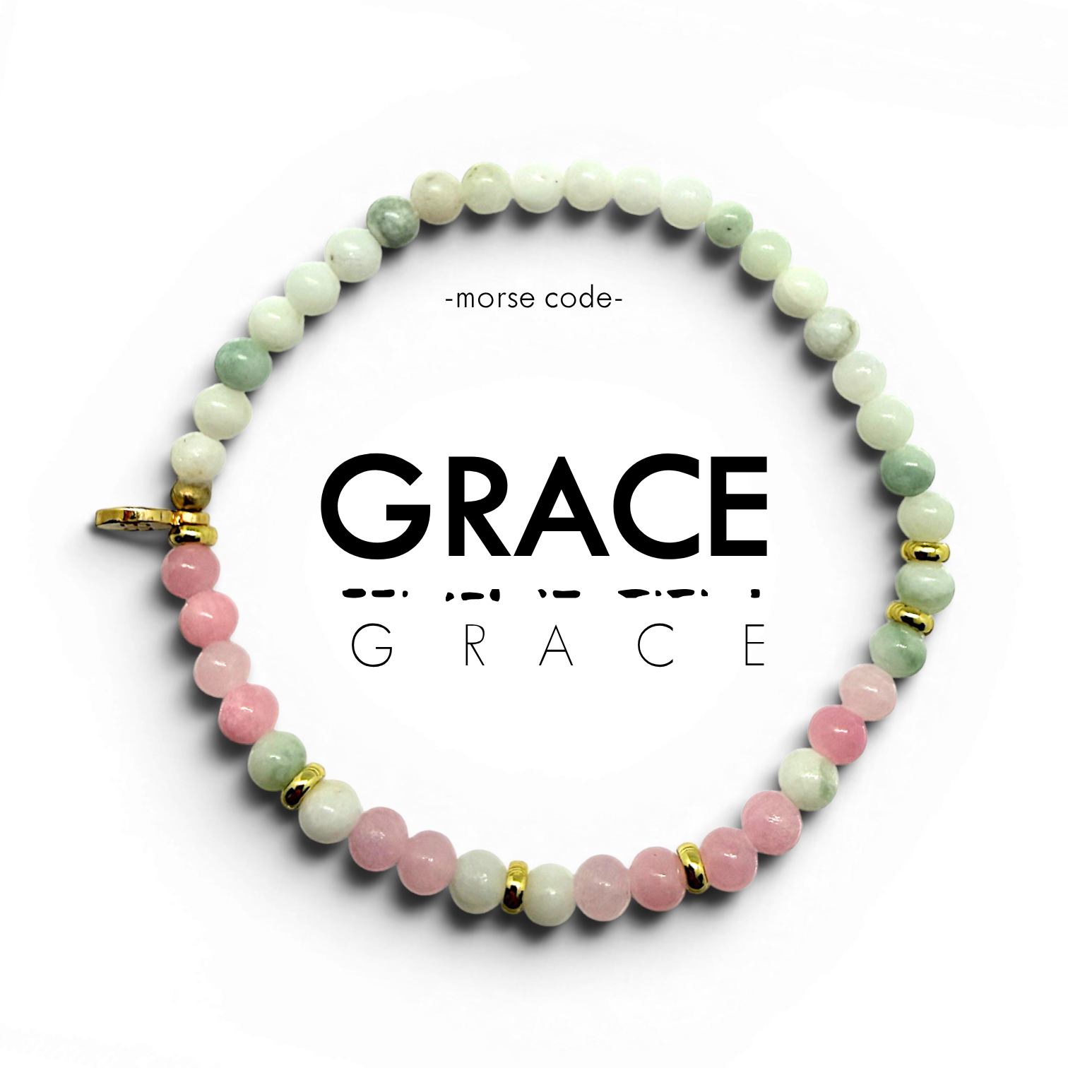 Picture of EG MC Bracelet | GRACE -  Rose Quartz & Jade