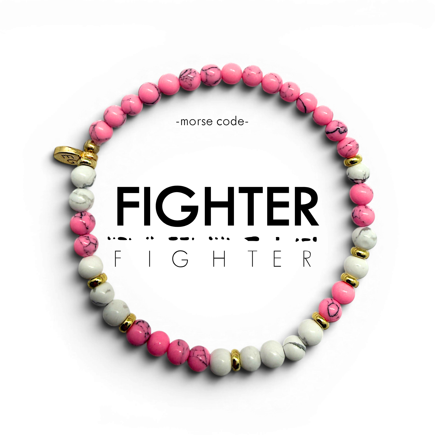 Picture of EG MC Bracelet: FIGHTER | Marble & Magenta Marble
