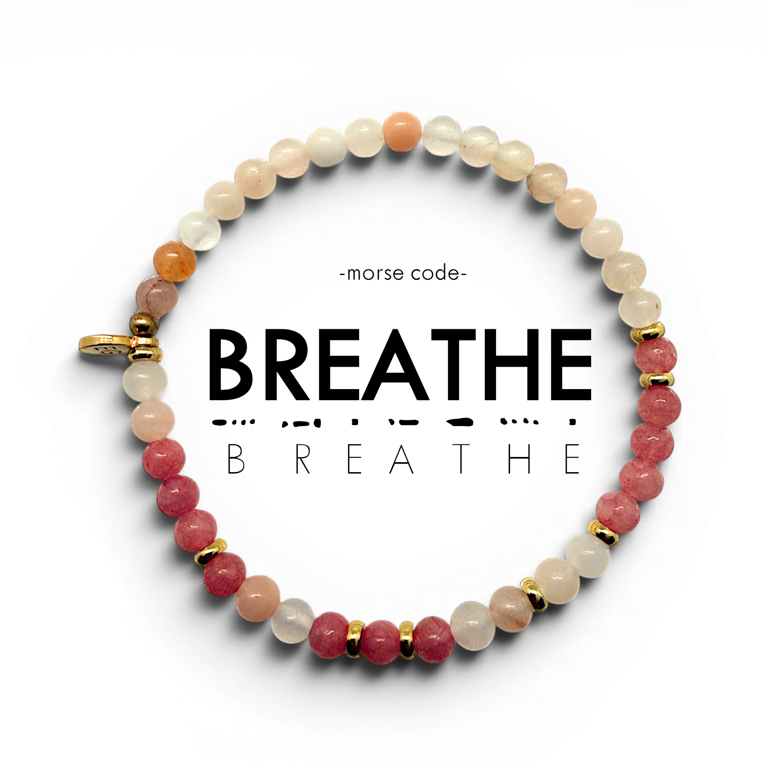 Picture of EG MC Bracelet: BREATHE | Mauve Quartz & Pink Aven