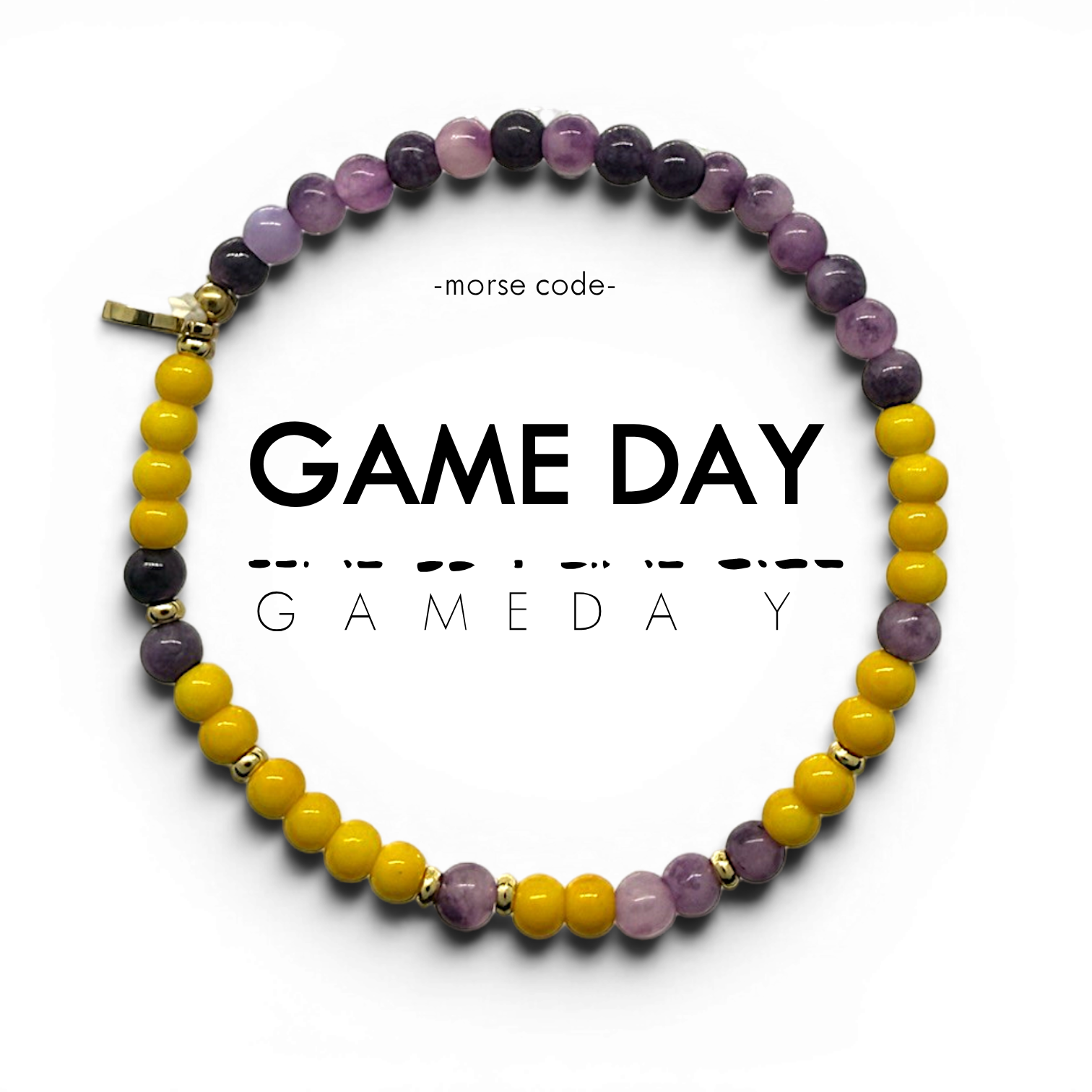 Picture of EG MC Bracelet: GAME DAY | Purple Phosphosiderite