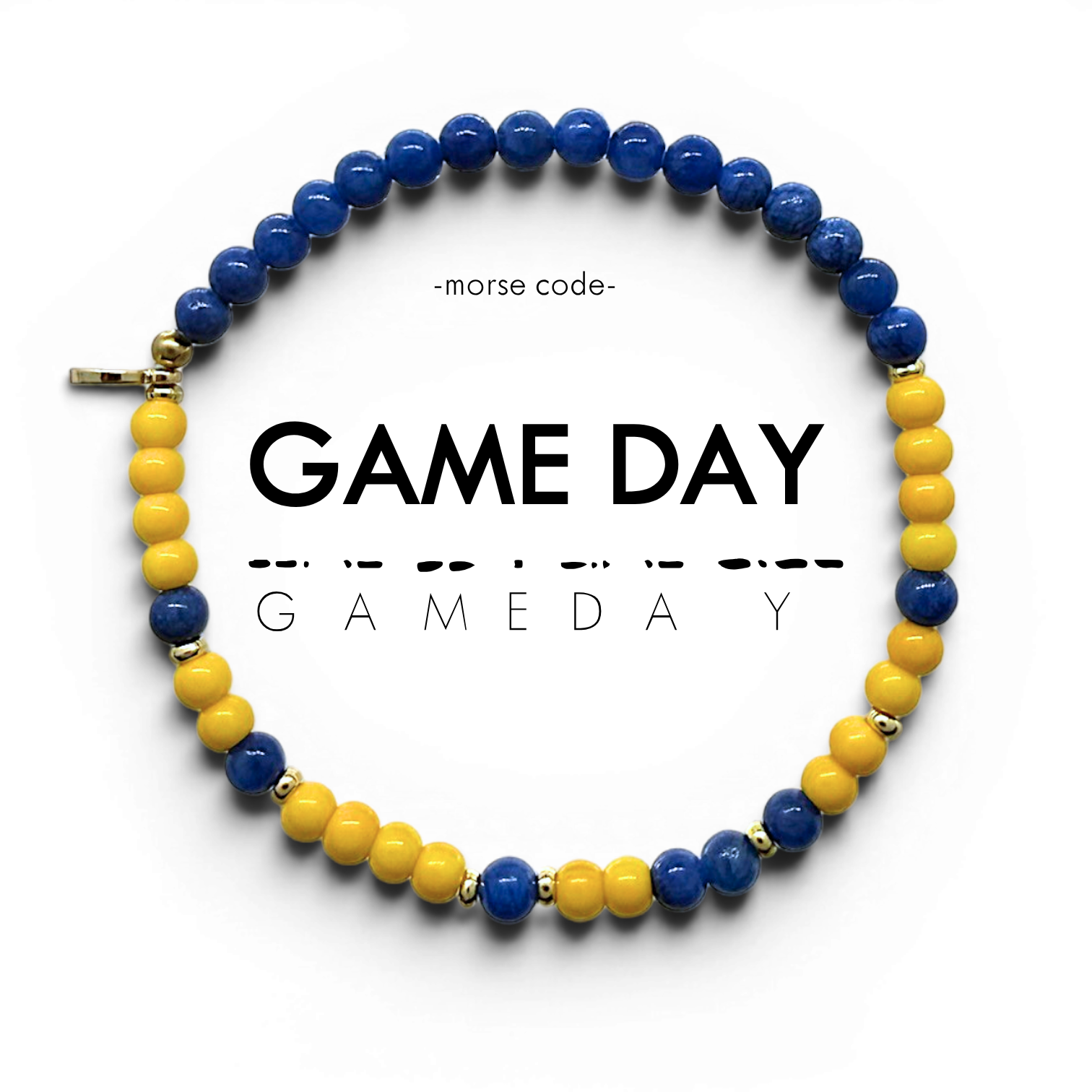 Picture of EG MC Bracelet: GAME DAY | Royal Blue Quartz & Yel