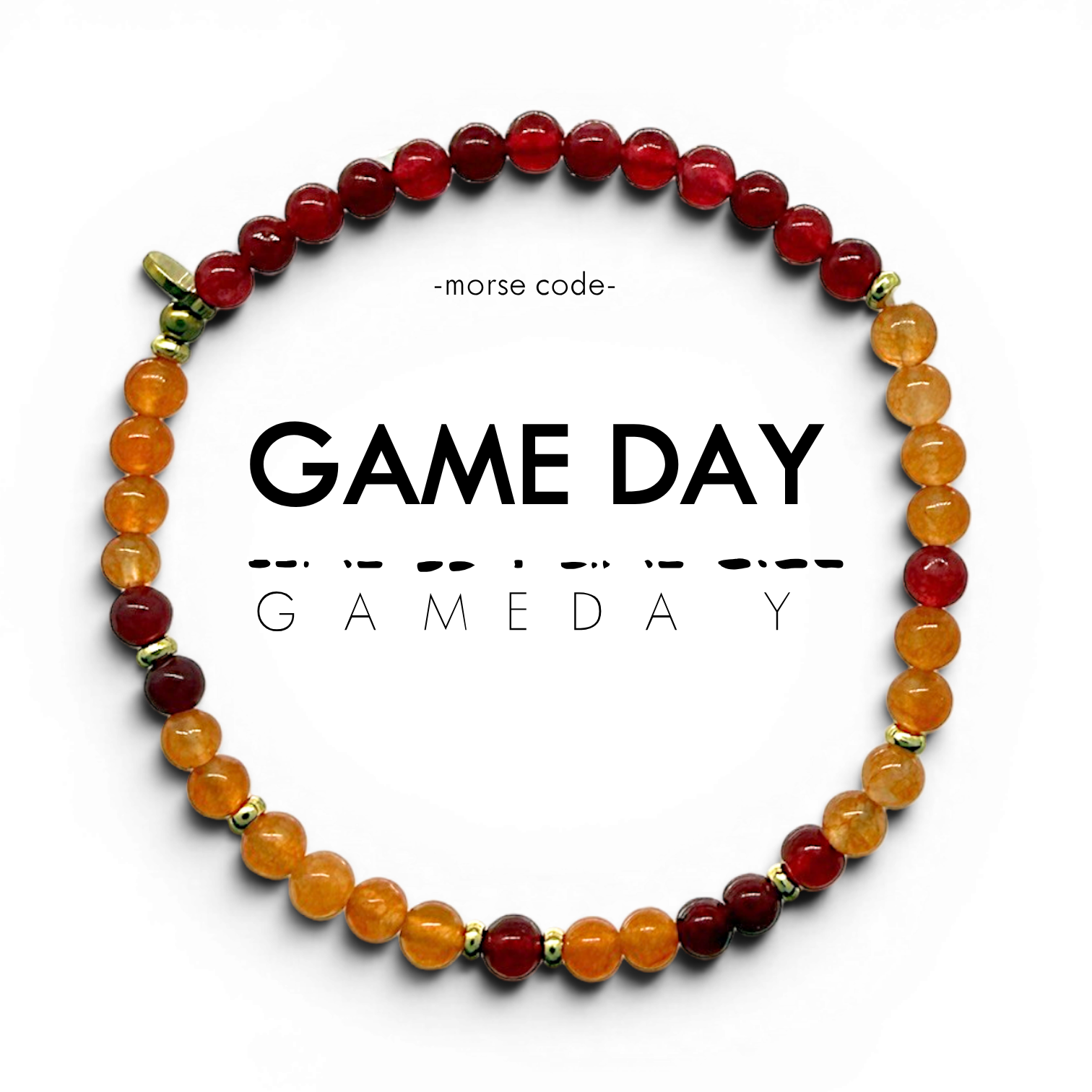 Picture of EG MC Bracelet: GAME DAY | Orange and Maroon