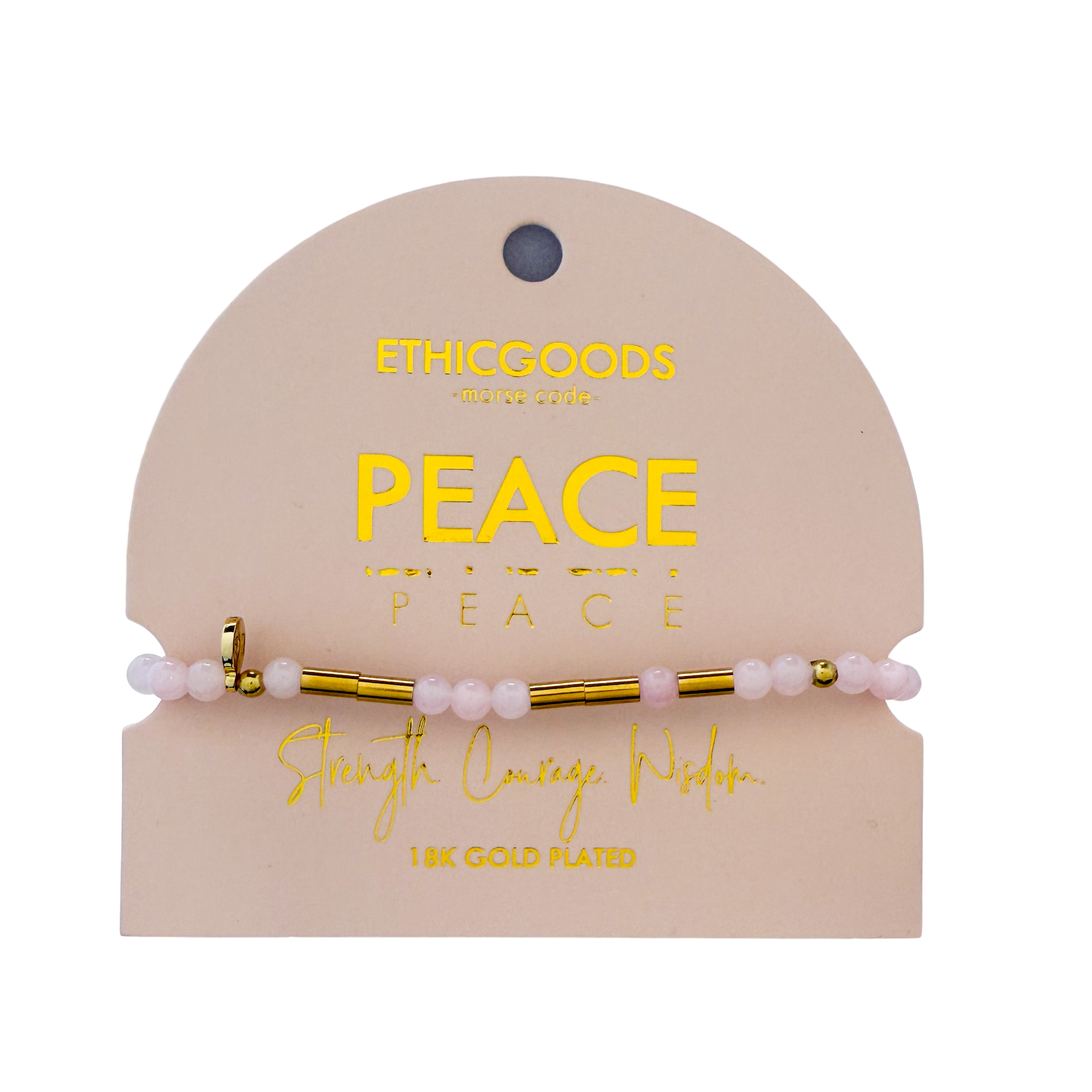 Picture of MC Gold & Stone Bracelet | PEACE