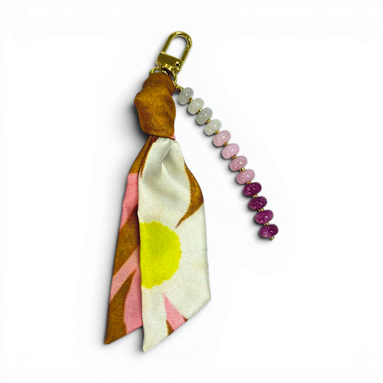 Picture of Bag Charm | Retro Floral & Neon