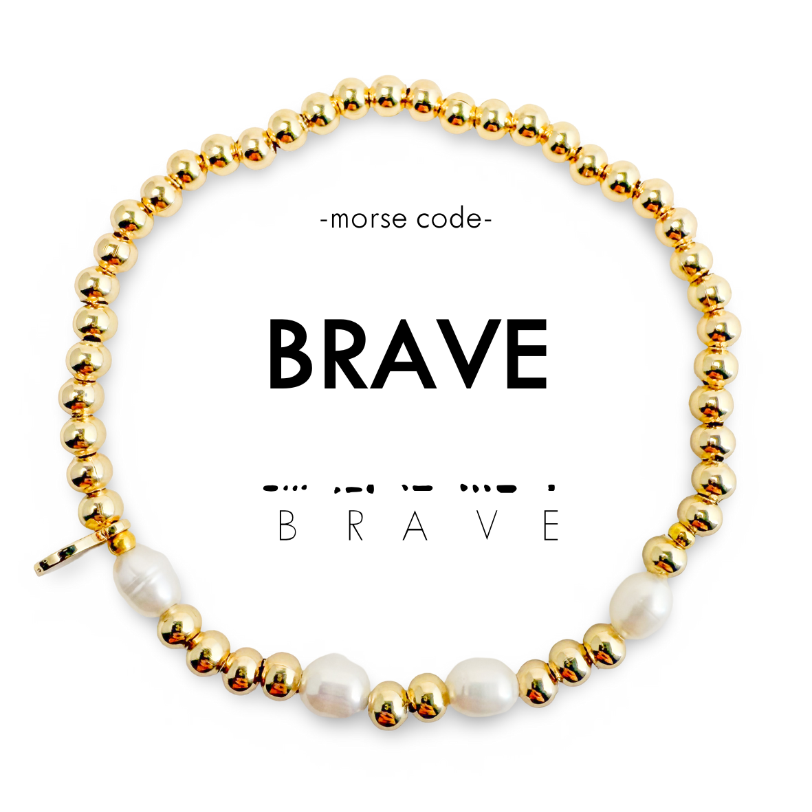 Picture of MC Gold & Pearl Bracelet | BRAVE