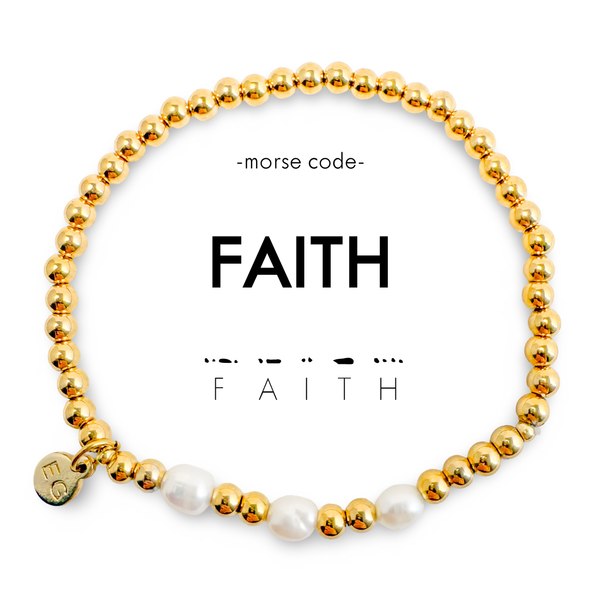 Picture of MC Gold & Pearl Bracelet | FAITH