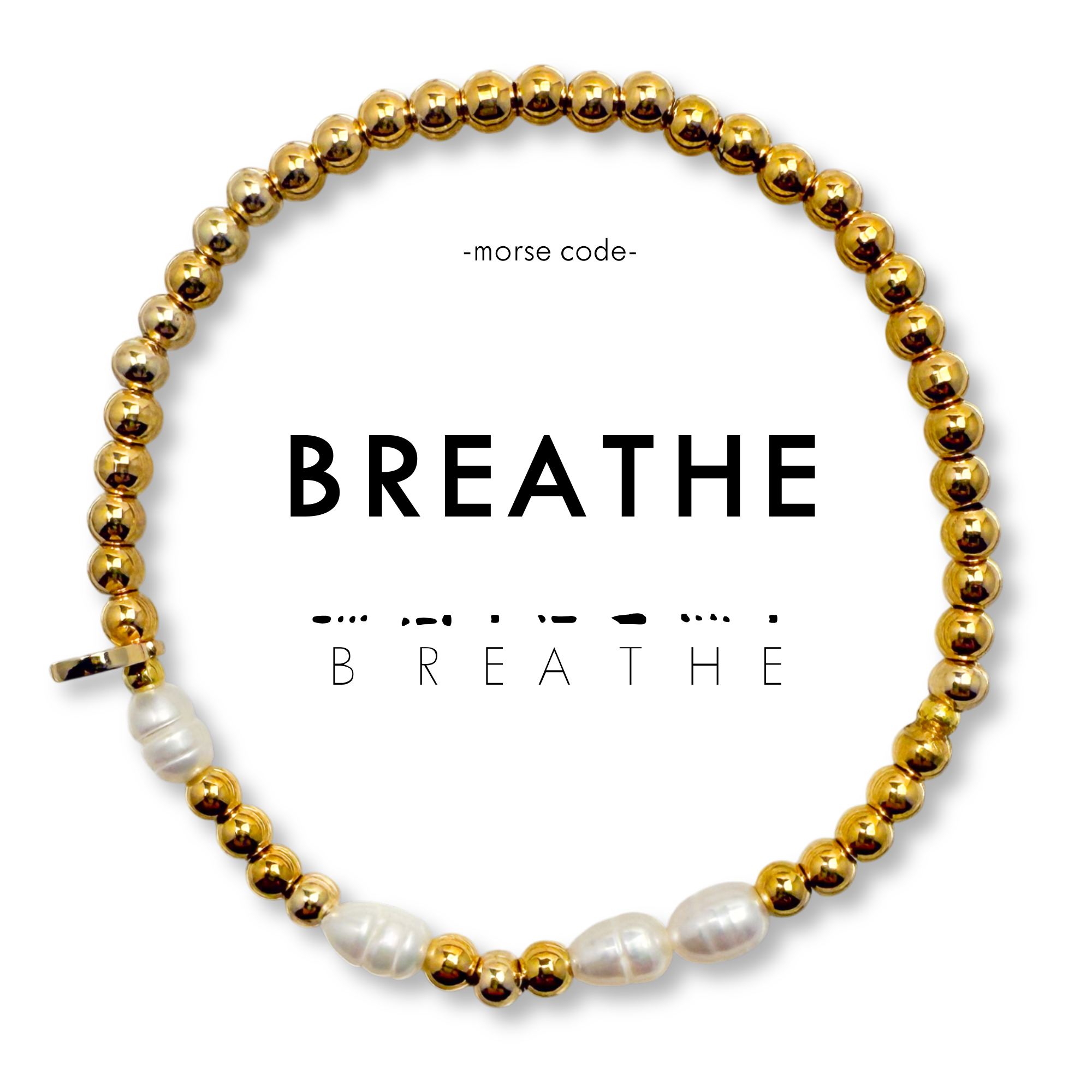 Picture of MC Pearl & Gold Bracelet | BREATHE