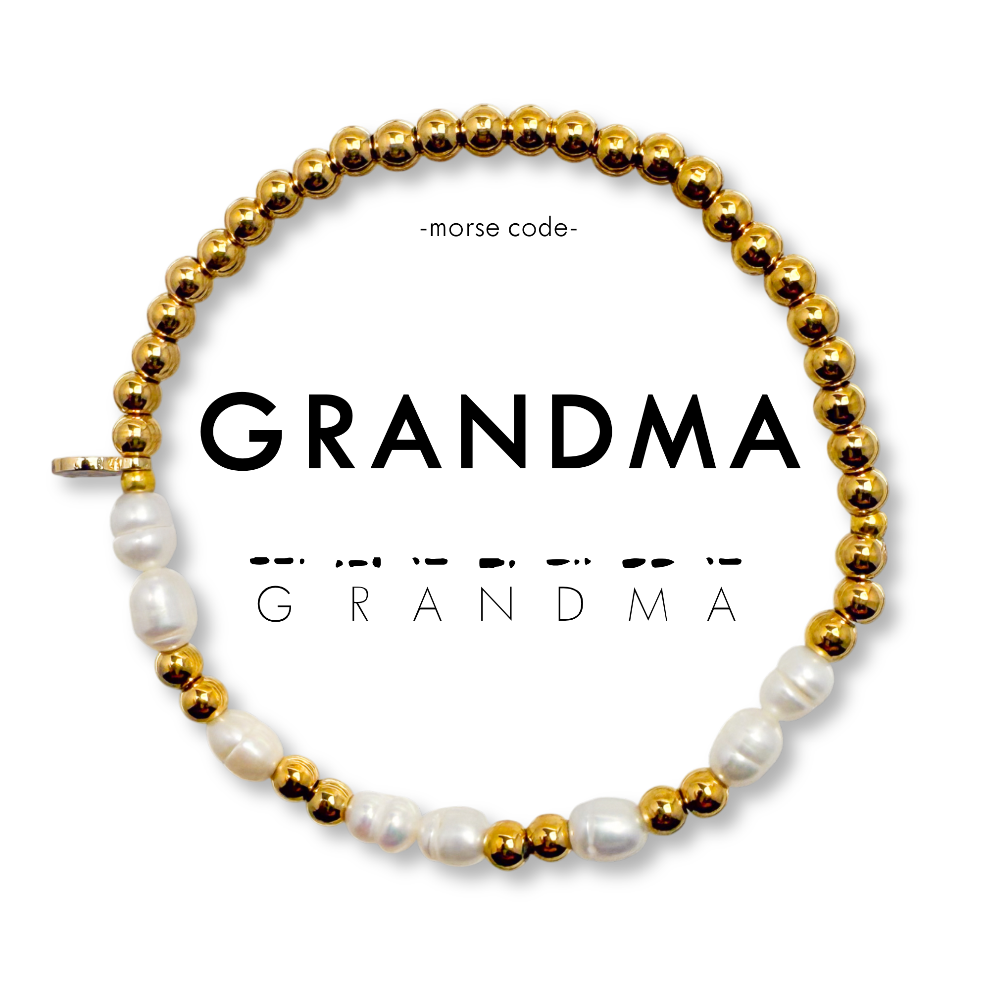 Picture of MC Pearl & Gold Bracelet | GRANDMA