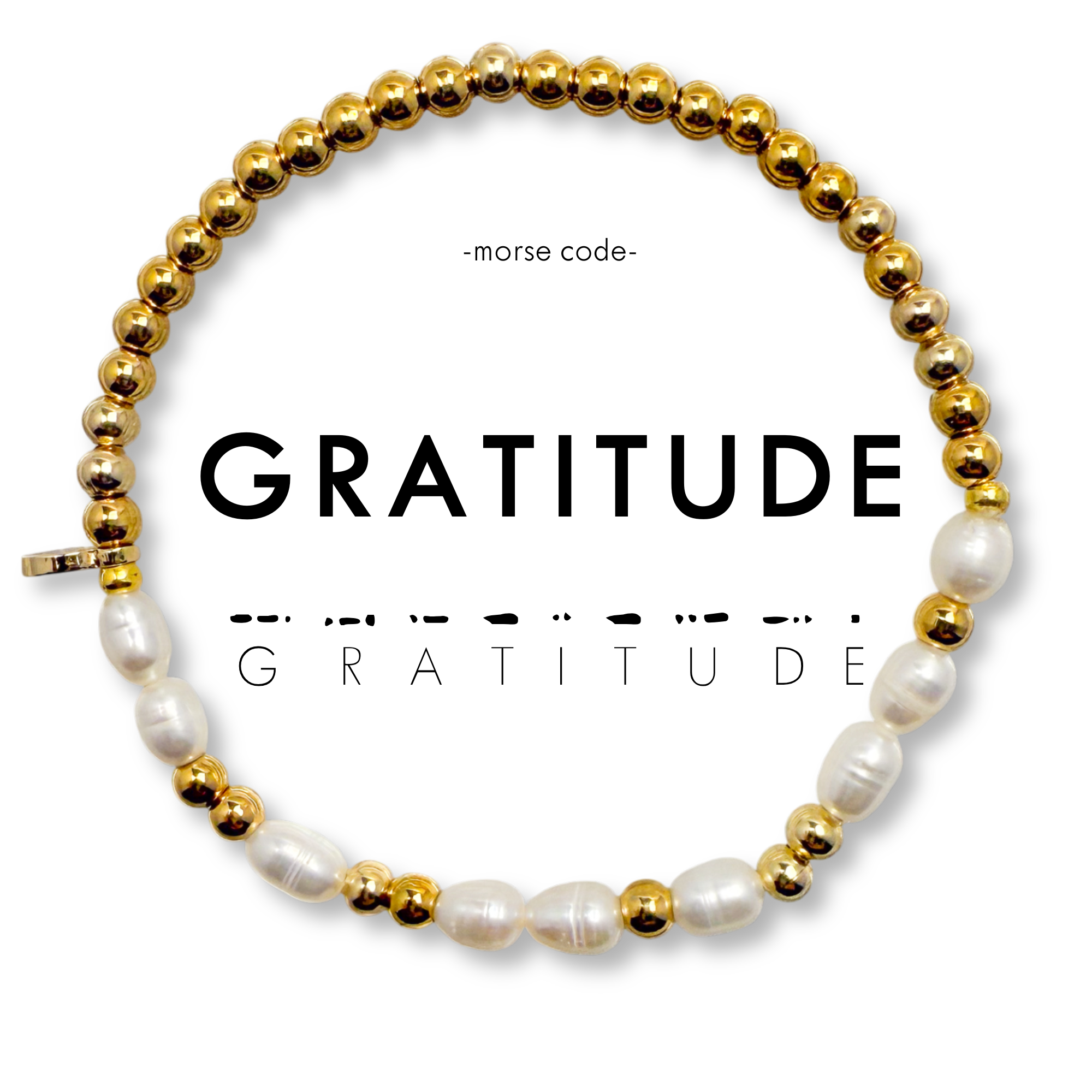 Picture of MC Pearl & Gold Bracelet | GRATITUDE