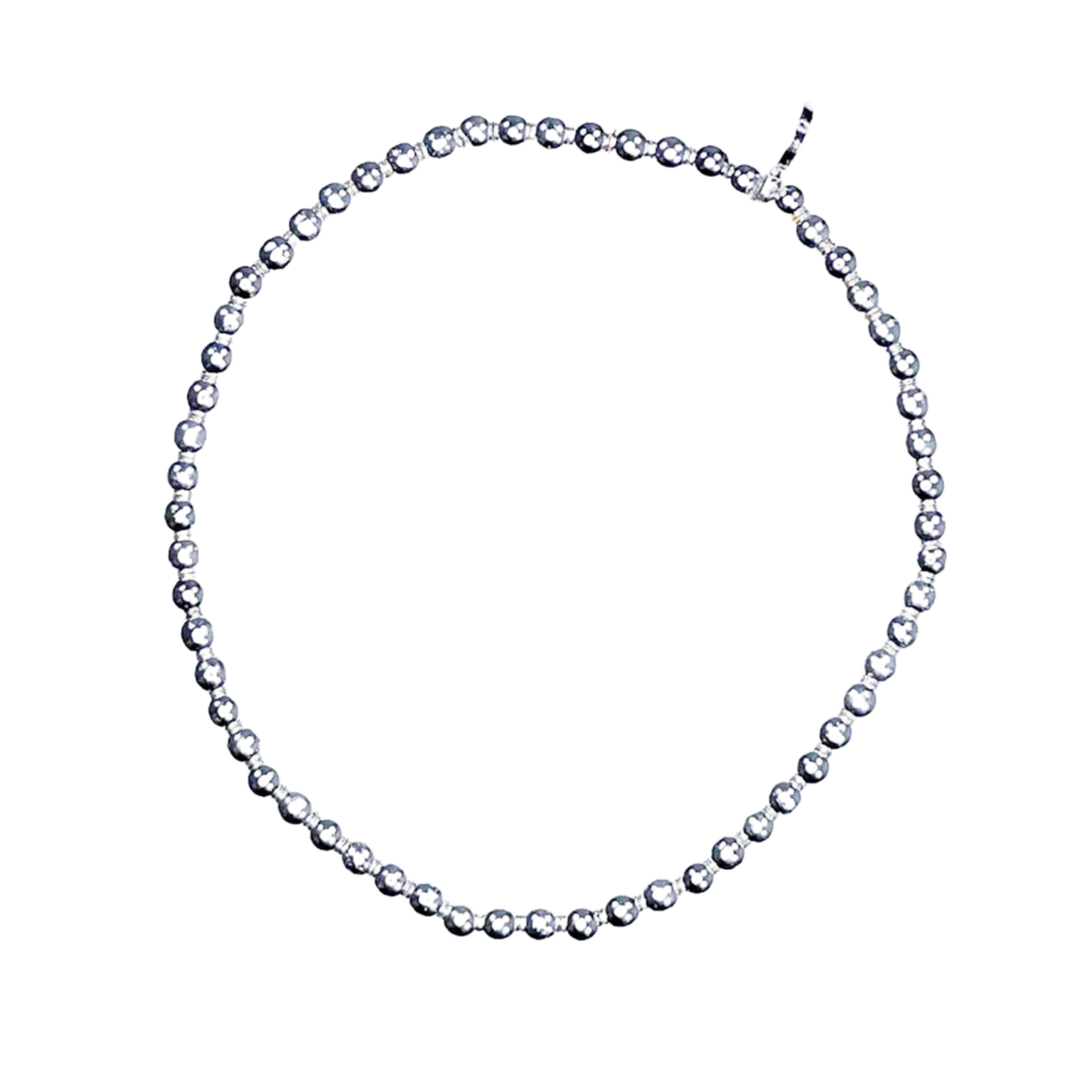 Picture of Hematite Stacker: Silver Bracelet