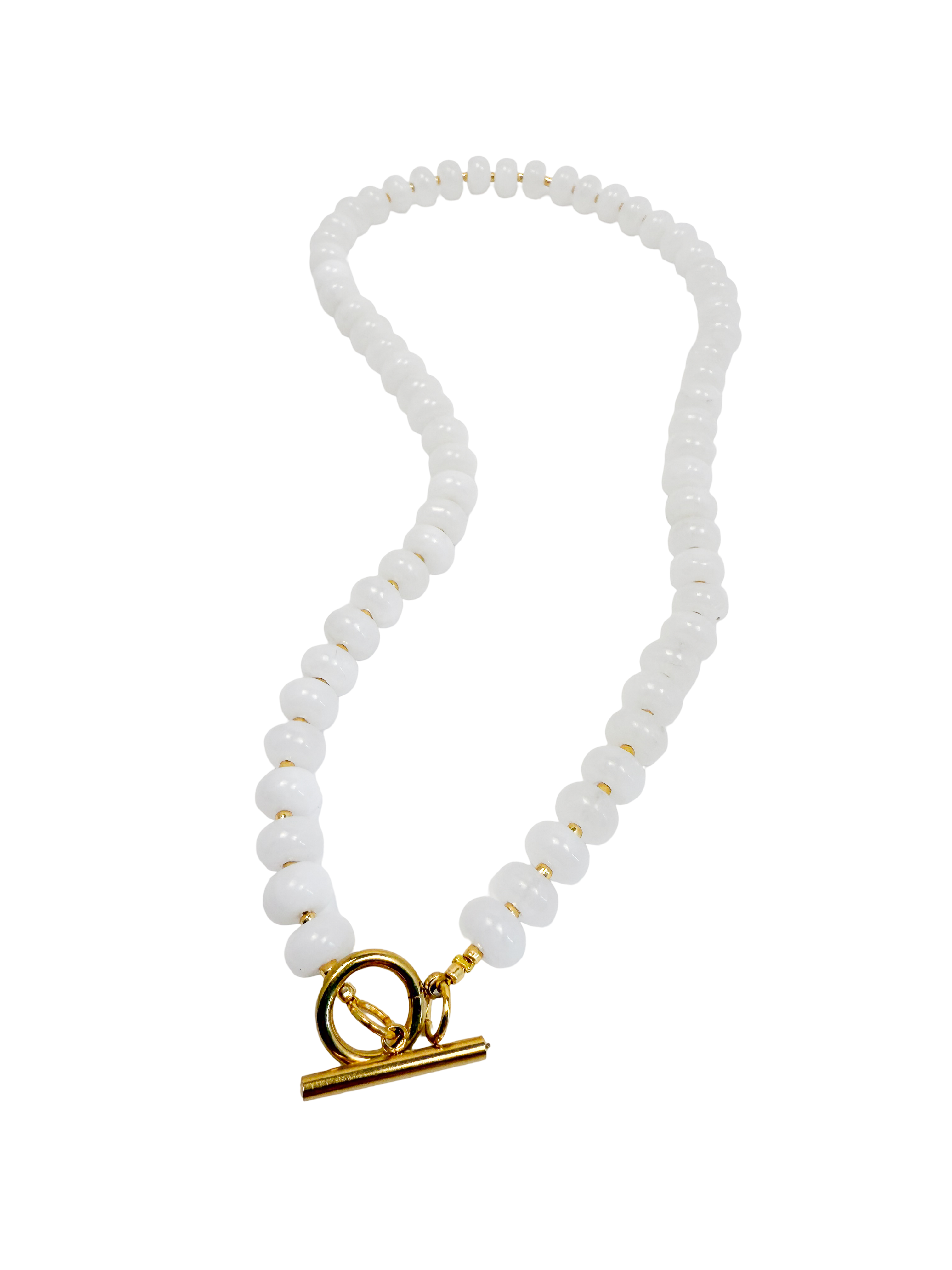 Picture of Bold Stone Necklace | WHITE QUARTZ