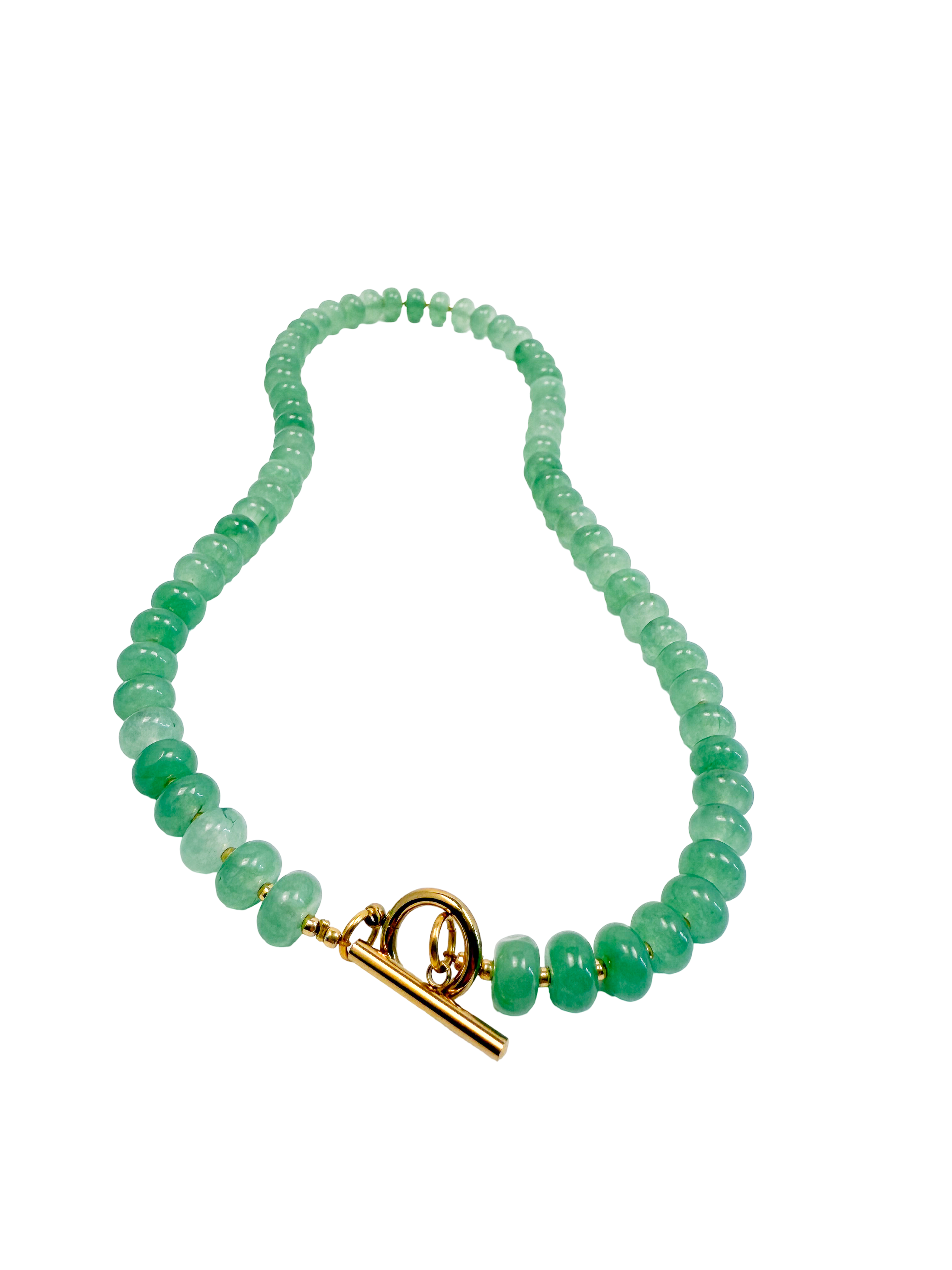 Picture of Bold Stone Necklace | GREEN JADE