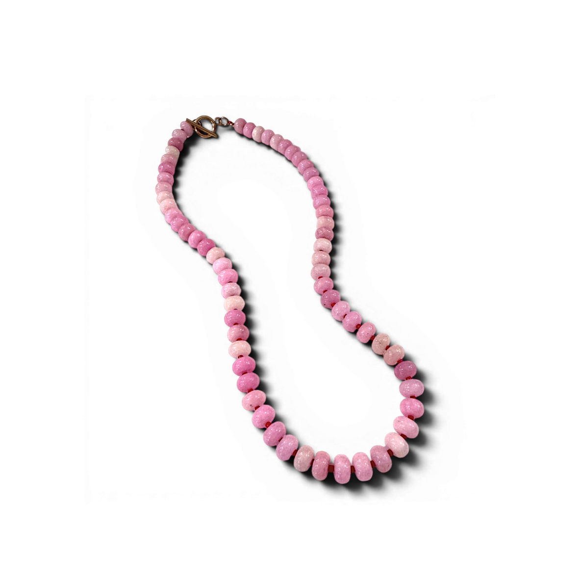 Picture of Rose Quartz Gemstone Beaded Necklace