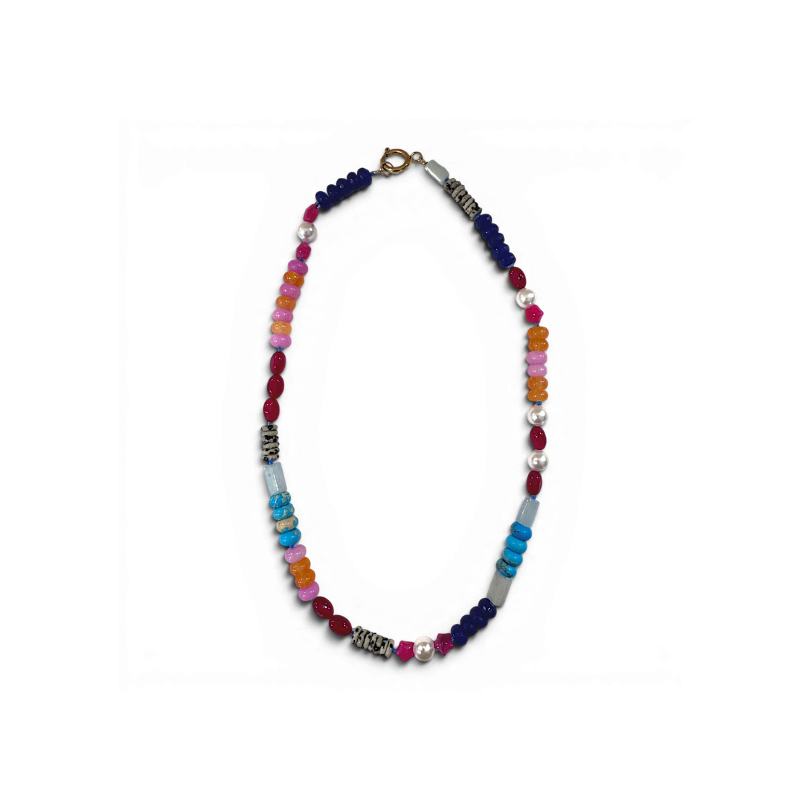 Picture of The Jovie Jewel Gemstone Beaded Necklace