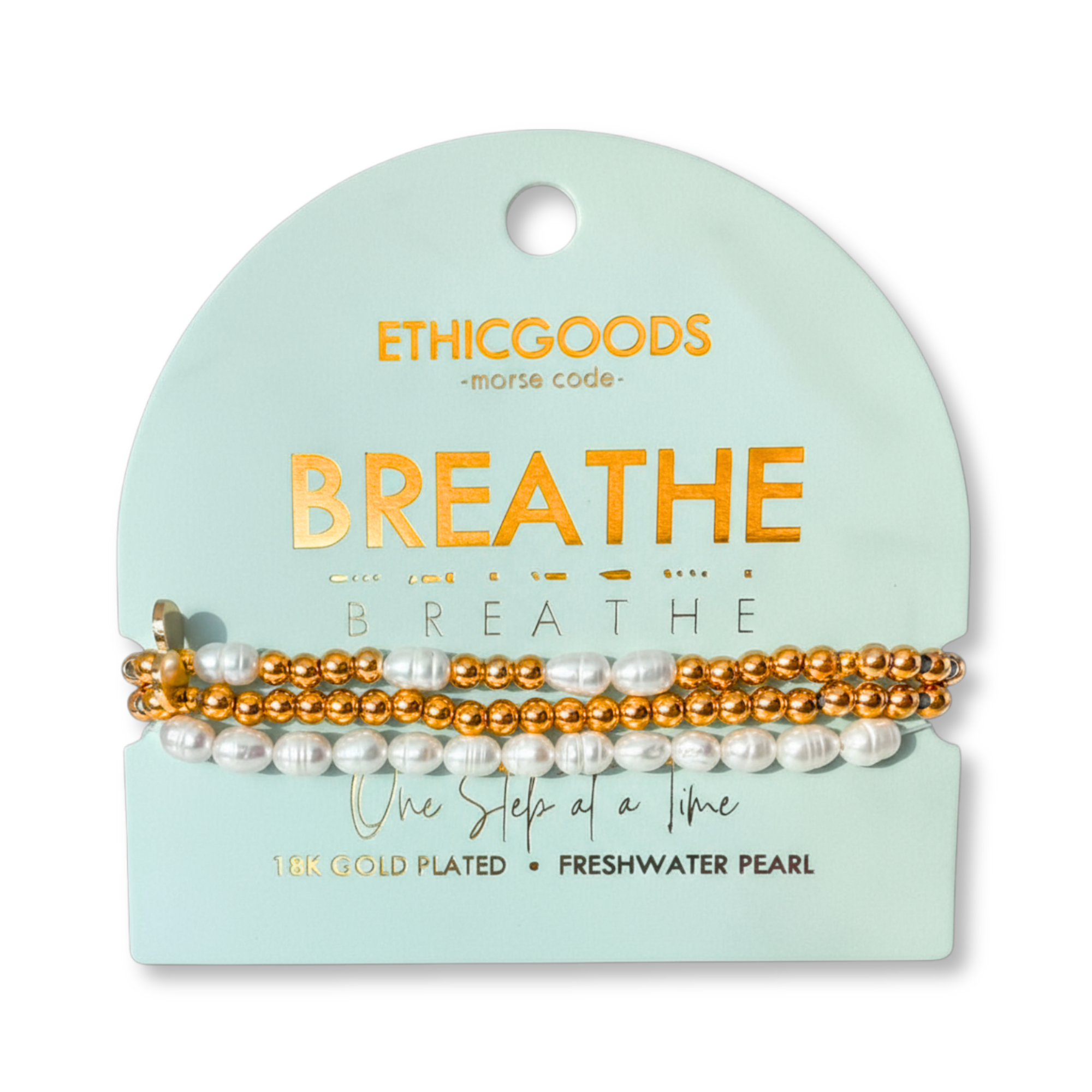 Picture of MC Pearl & Gold Bracelet Stacking Set | BREATHE