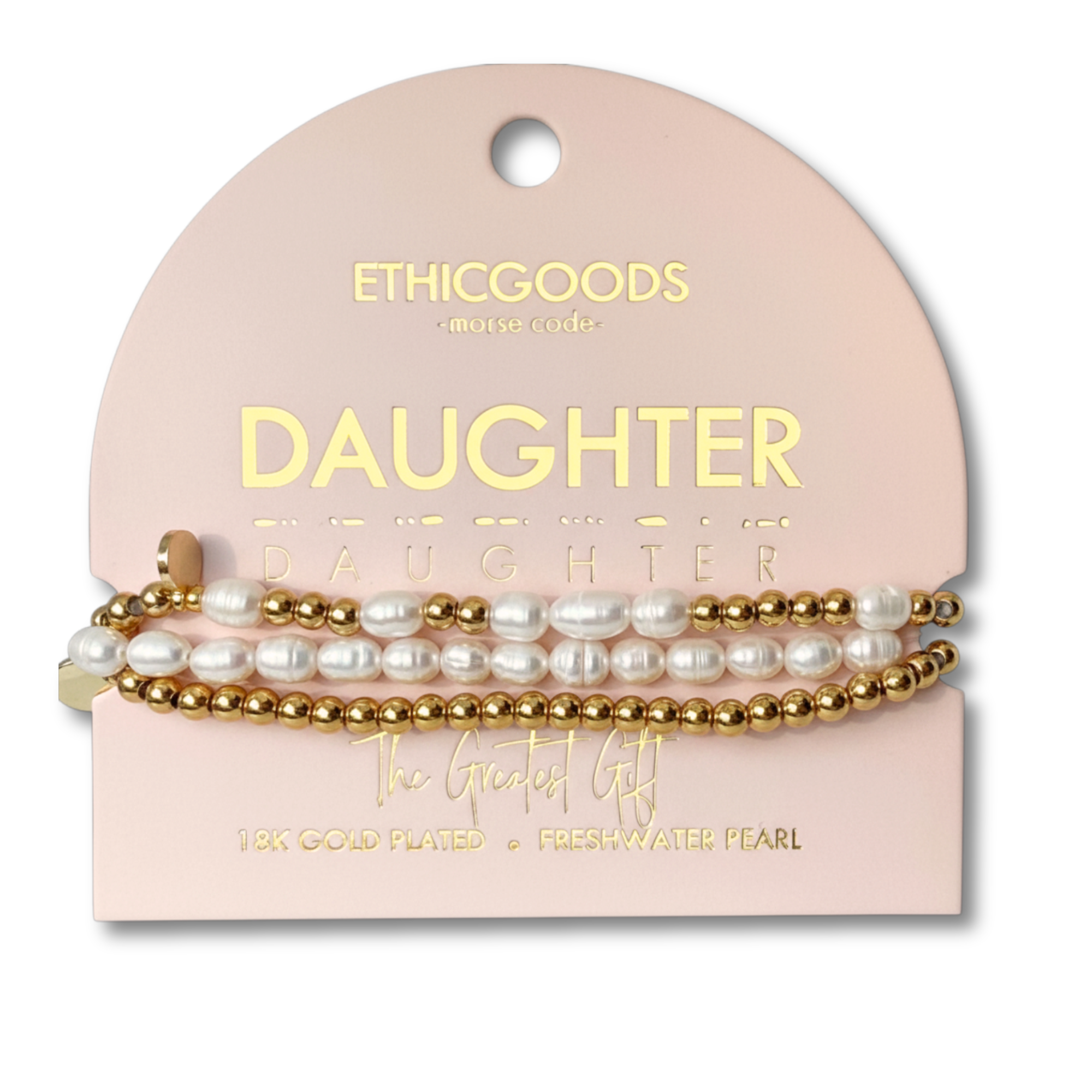 Picture of MC Pearl & Gold Bracelet Stacking Set | DAUGHTER