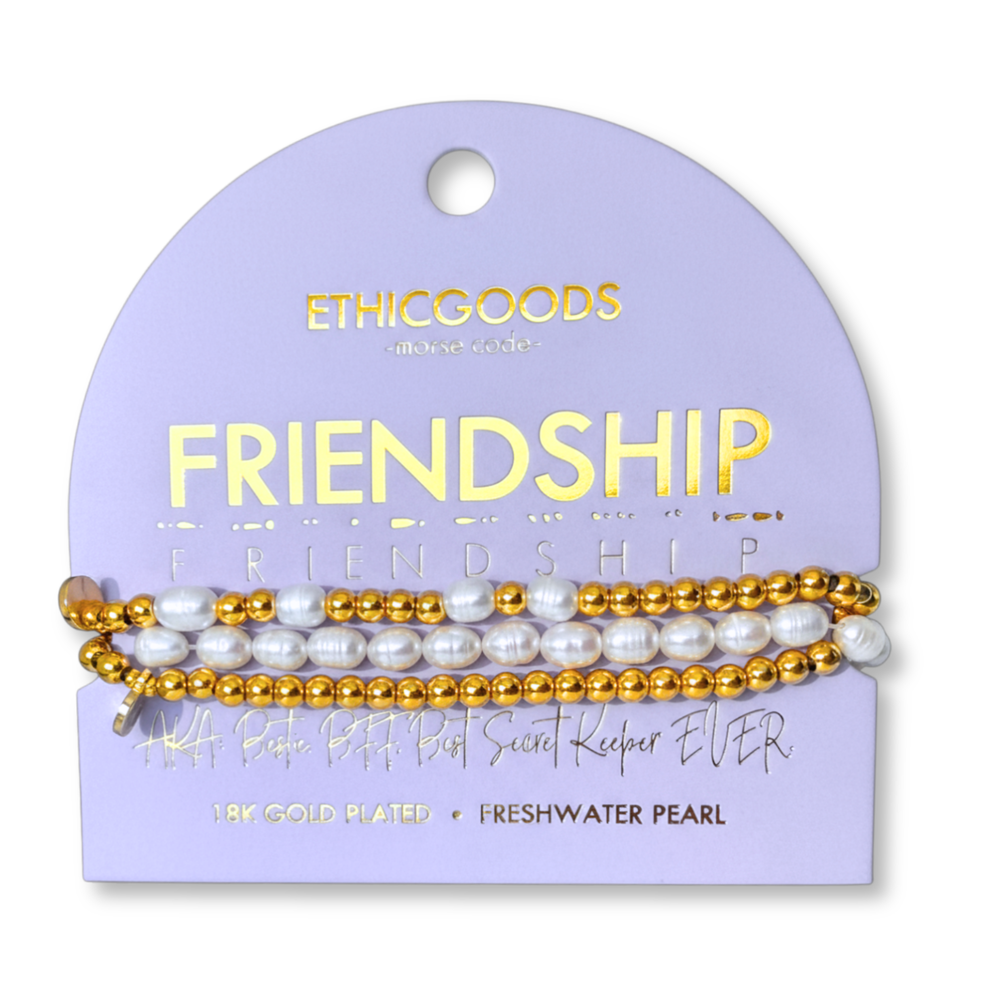 Picture of MC Pearl & Gold Bracelet Stacking Set | FRIENDSHIP