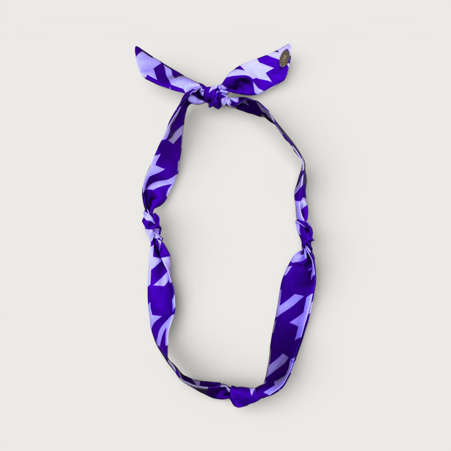 Picture of Scarf Necklace- PURPLE HERRINGBONE
