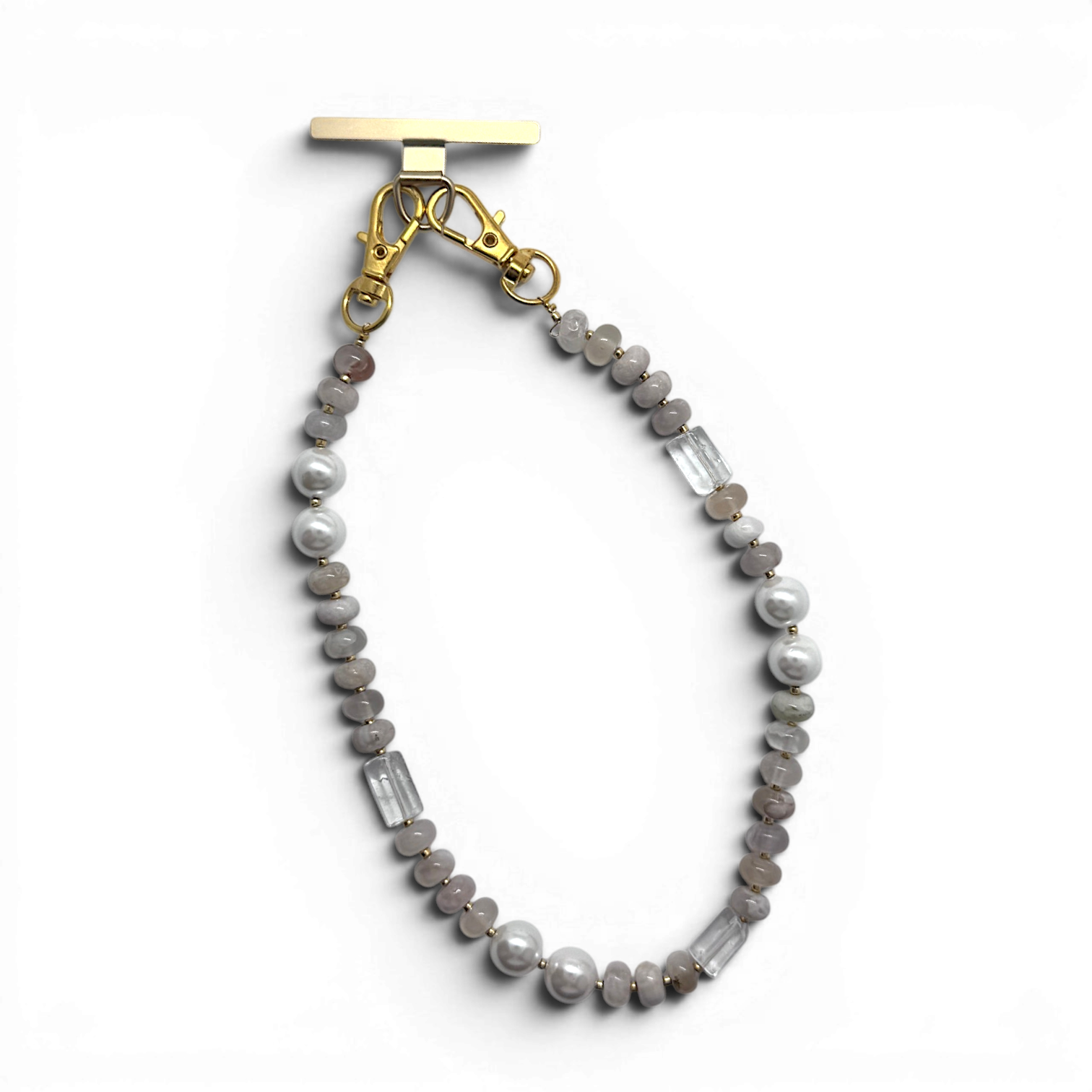 Picture of Mixed Agate & Pearl Wristlet