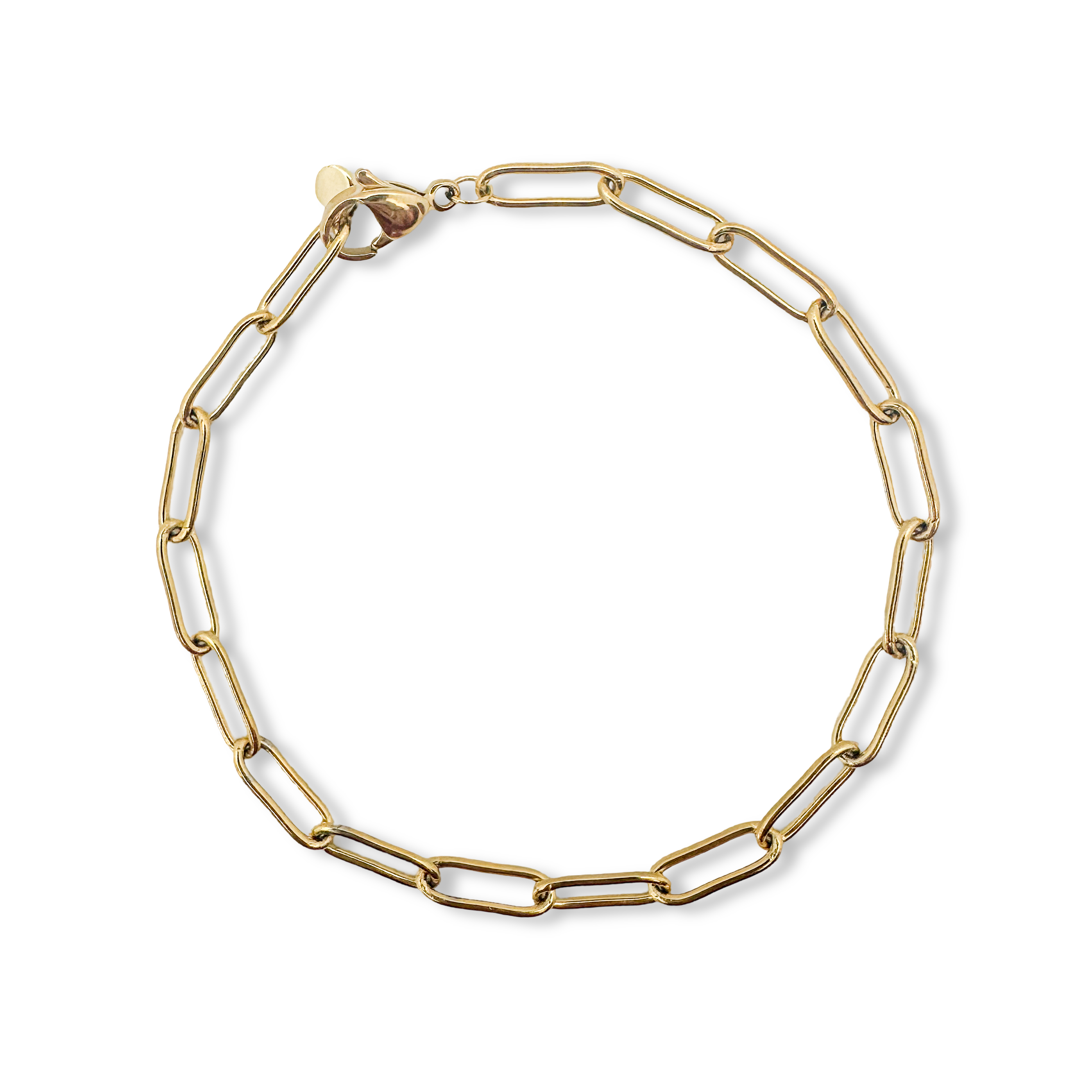 Picture of EG Bracelet: Thick Paperclip Chain | GOLD PLATED