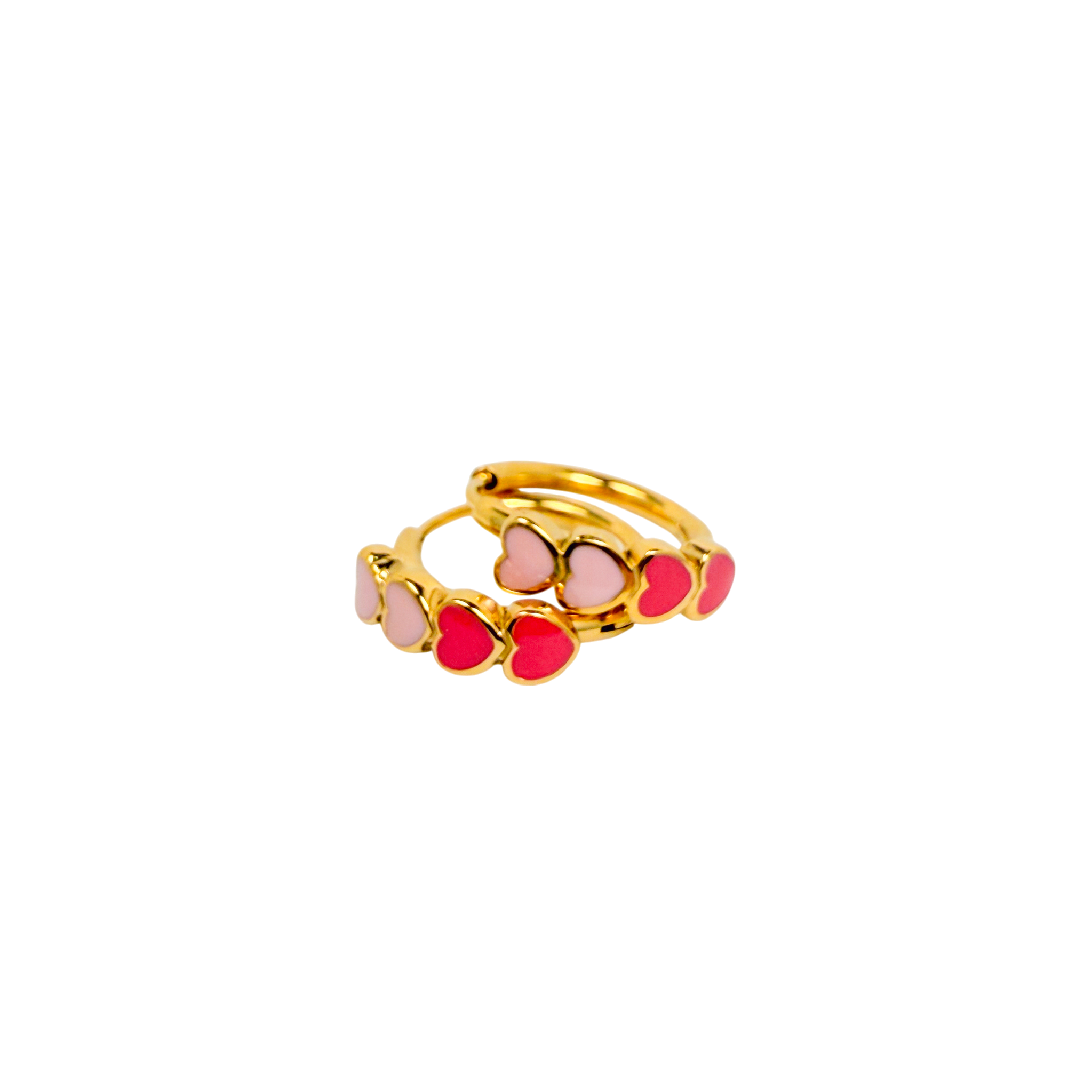 Picture of Kids Earring: Ombre Heart Hoop