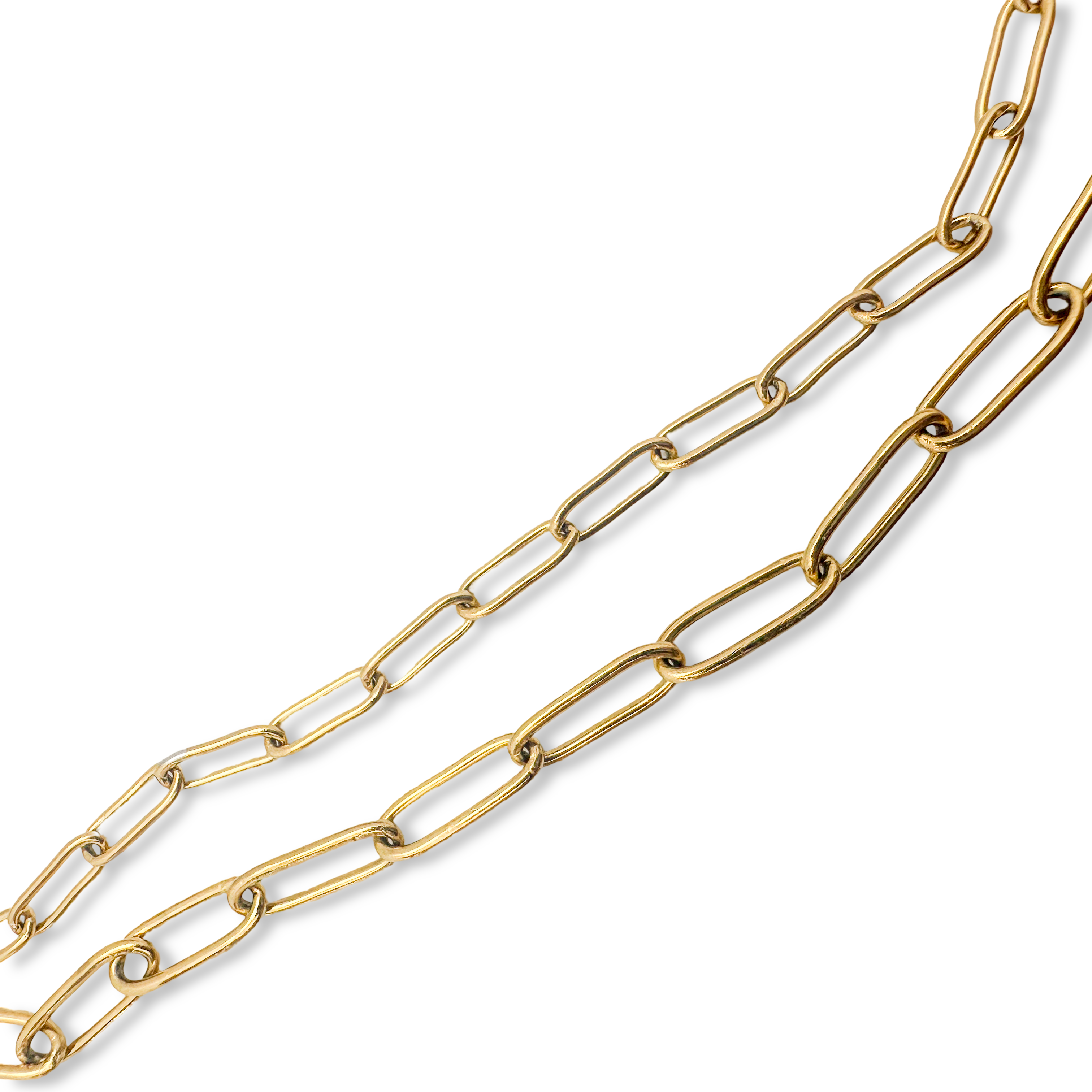 Picture of EG Necklace: Thick Paperclip Chain | GOLD PLATED